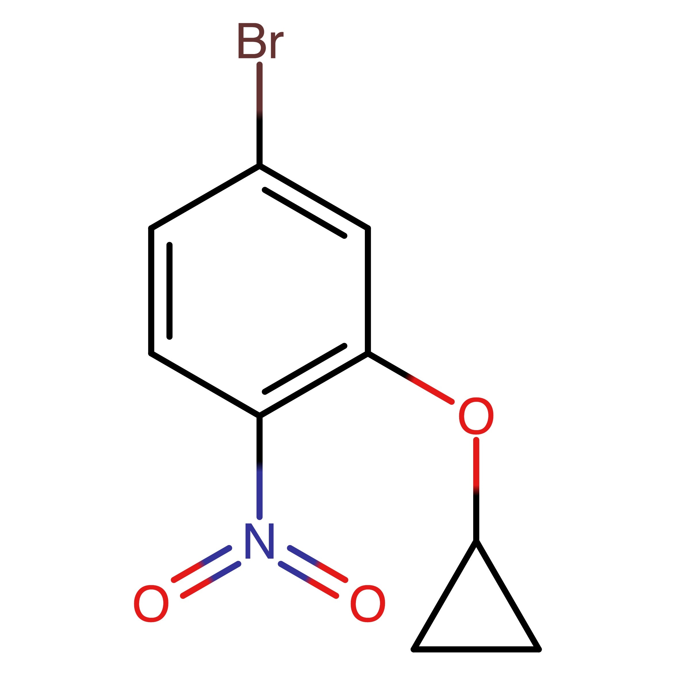 CAS 1243454-98-9 | 4-Bromo-2-cyclopropoxy-1-nitrobenzene