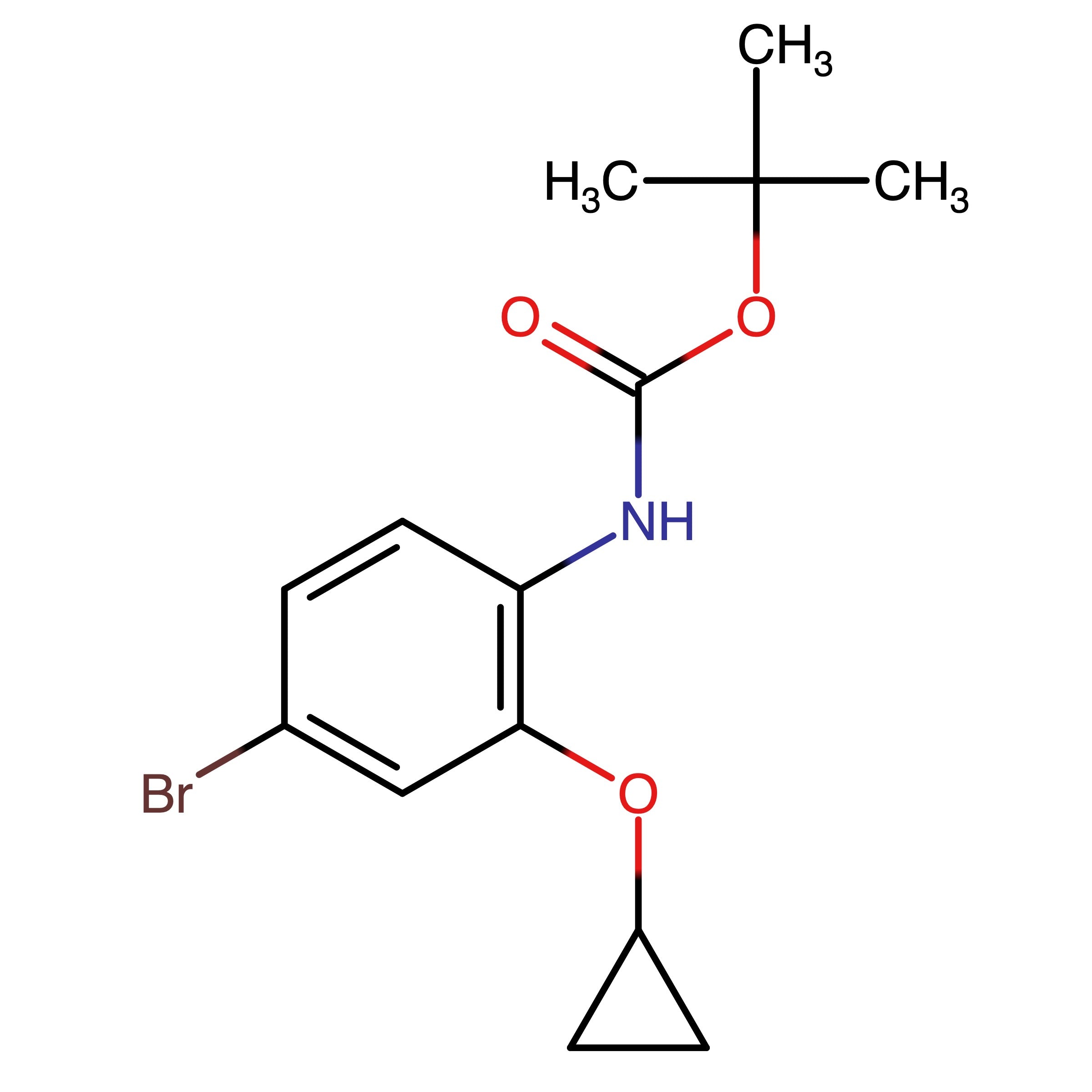 CAS 2734048-93-0 | tert-Butyl (4-bromo-2-cyclopropoxyphenyl)carbamate