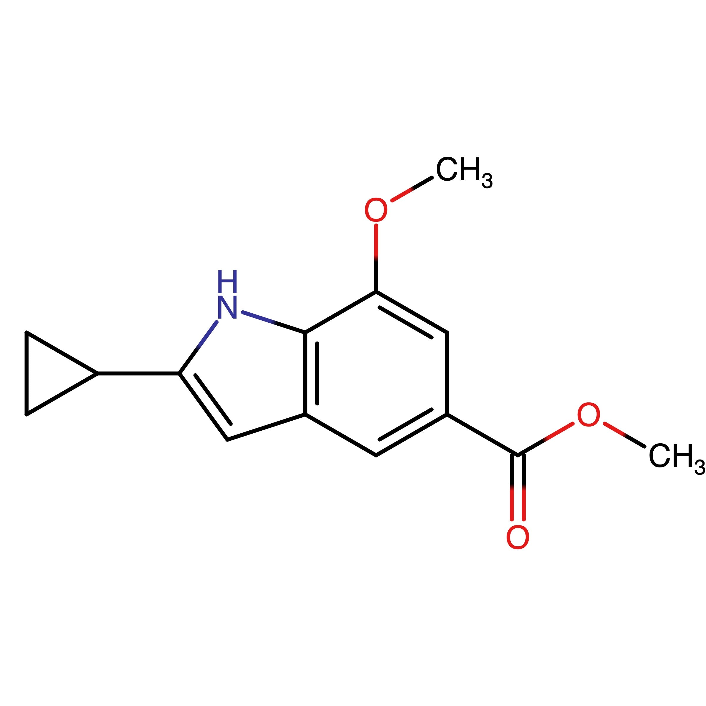 CAS 2734048-98-5 | Methyl 2-cyclopropyl-7-methoxy-1H-indole-5-carboxylate