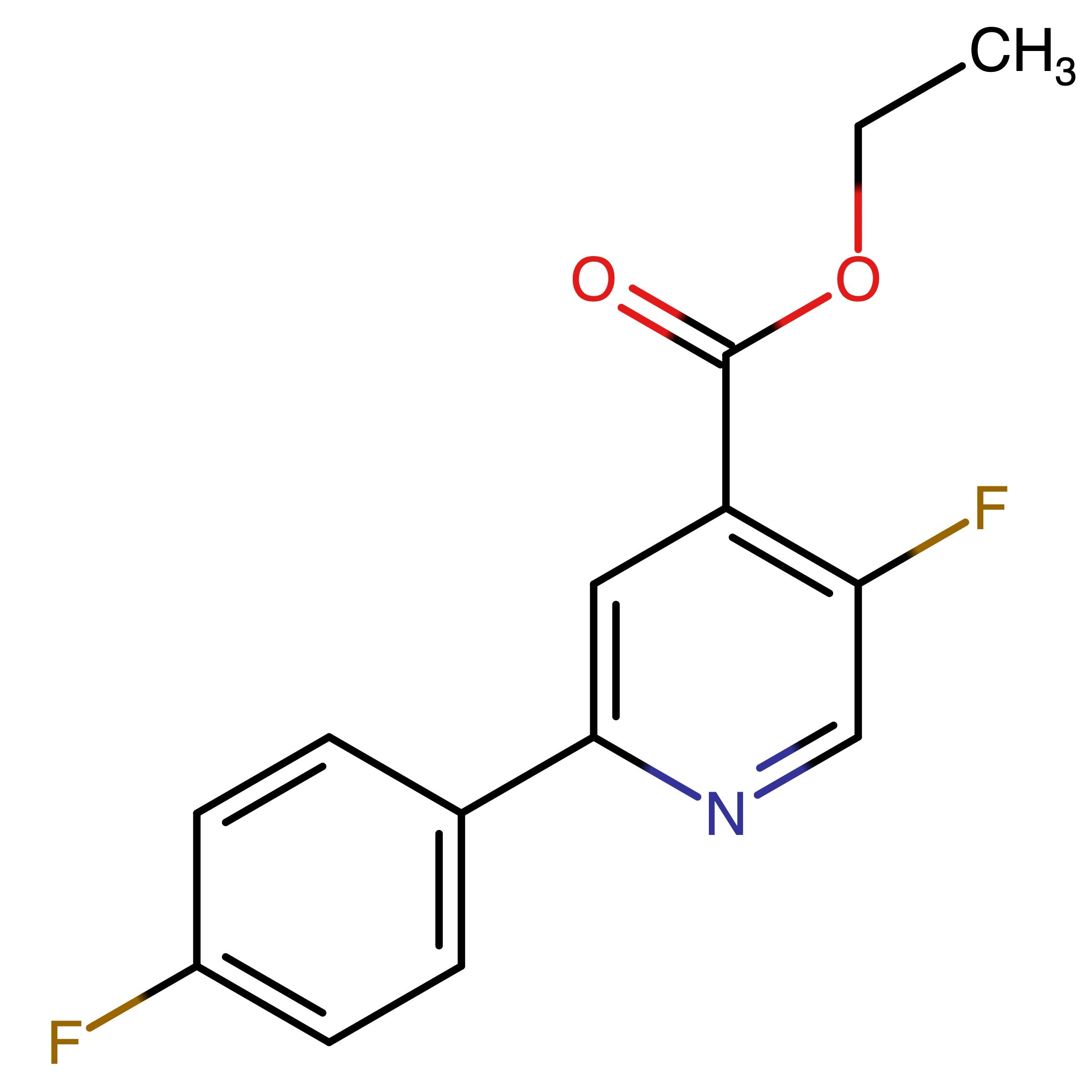CAS 2734050-28-1 | Ethyl 5-fluoro-2-(4-fluorophenyl)isonicotinate