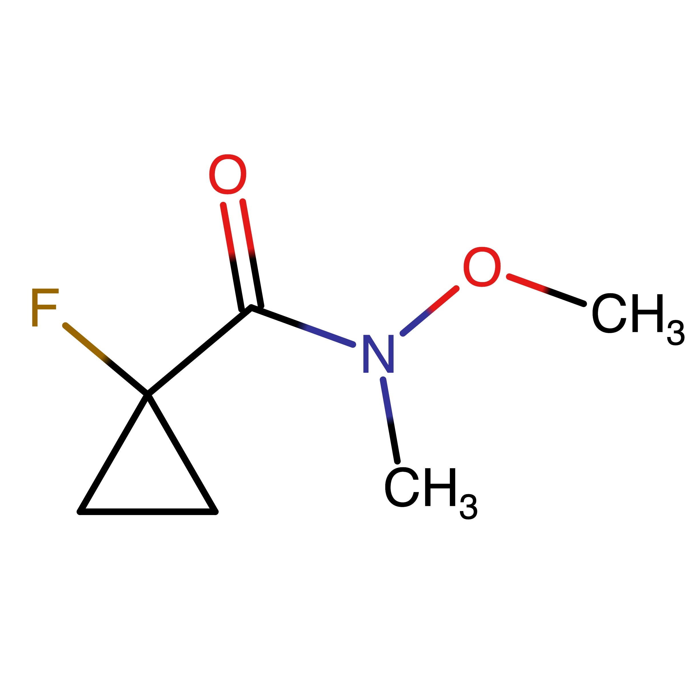CAS 1658454-48-8 | 1-Fluoro-N-methoxy-N-methylcyclopropane-1-carboxamide