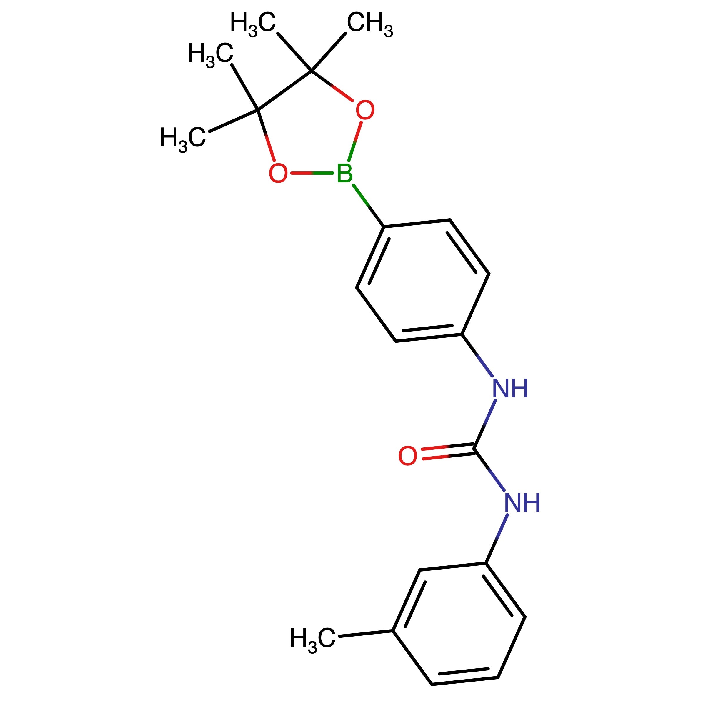 CAS 765949-02-8 | N-(3-Methylphenyl)-N'-[4-(4,4,5,5-tetramethyl-1,3,2-dioxaborolan-2-yl)phenyl]urea | MFCD15530090