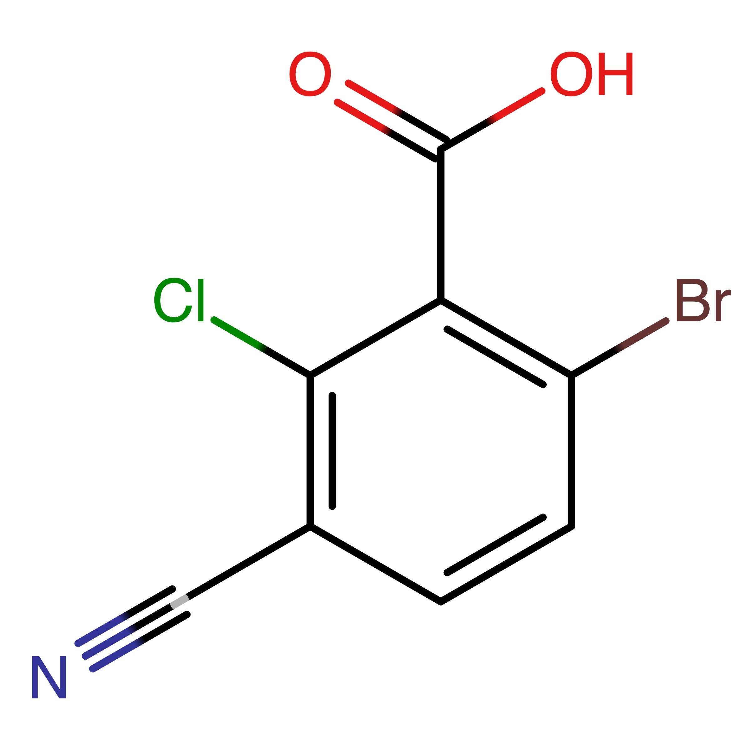 CAS 1805135-63-0 | 6-Bromo-2-chloro-3-carbonitrilebenzoic acid