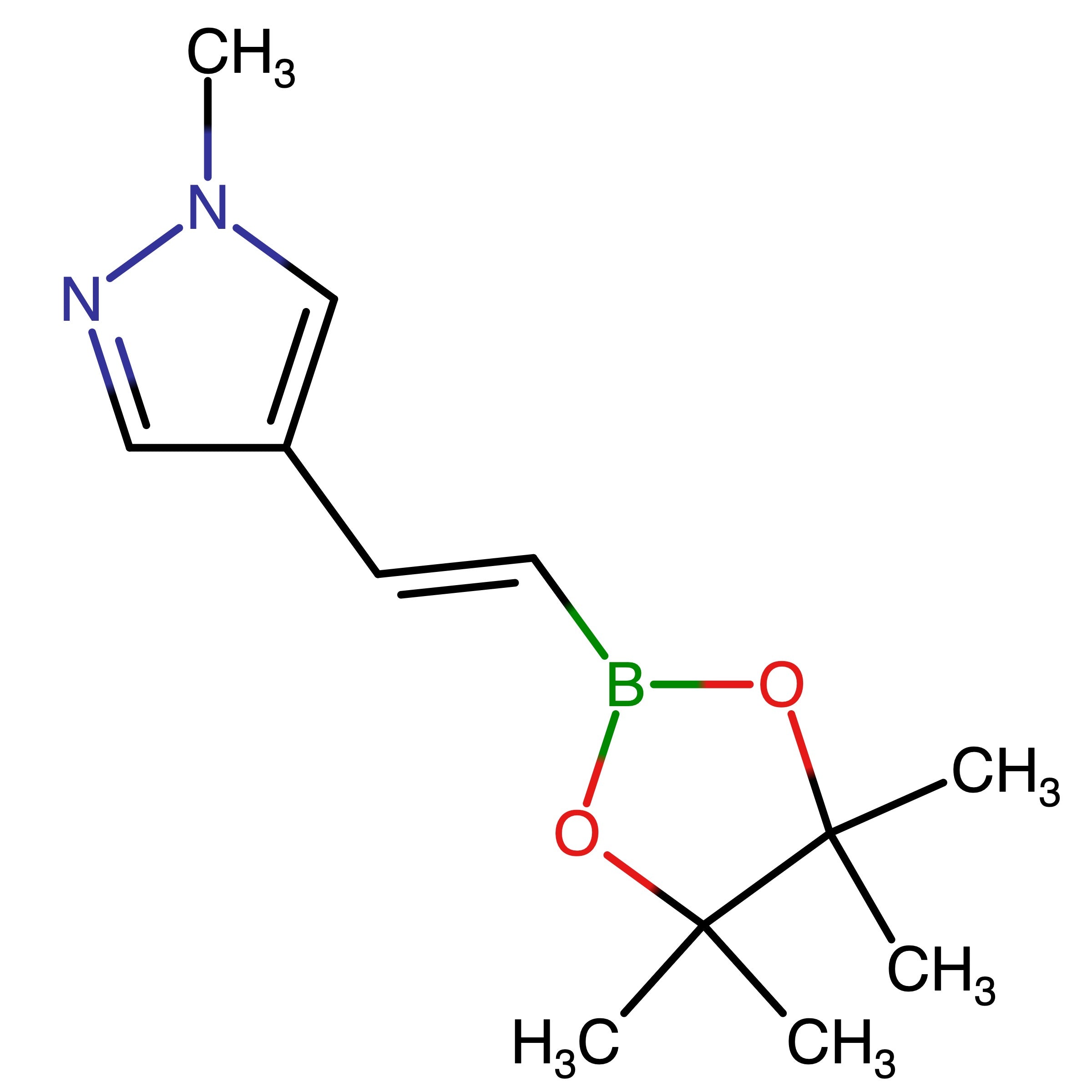 CAS 1638290-04-6 | (E)-1-Methyl-4-(2-(4,4,5,5-tetramethyl-1,3,2-dioxaborolan-2-yl)vinyl)-1H-pyrazole
