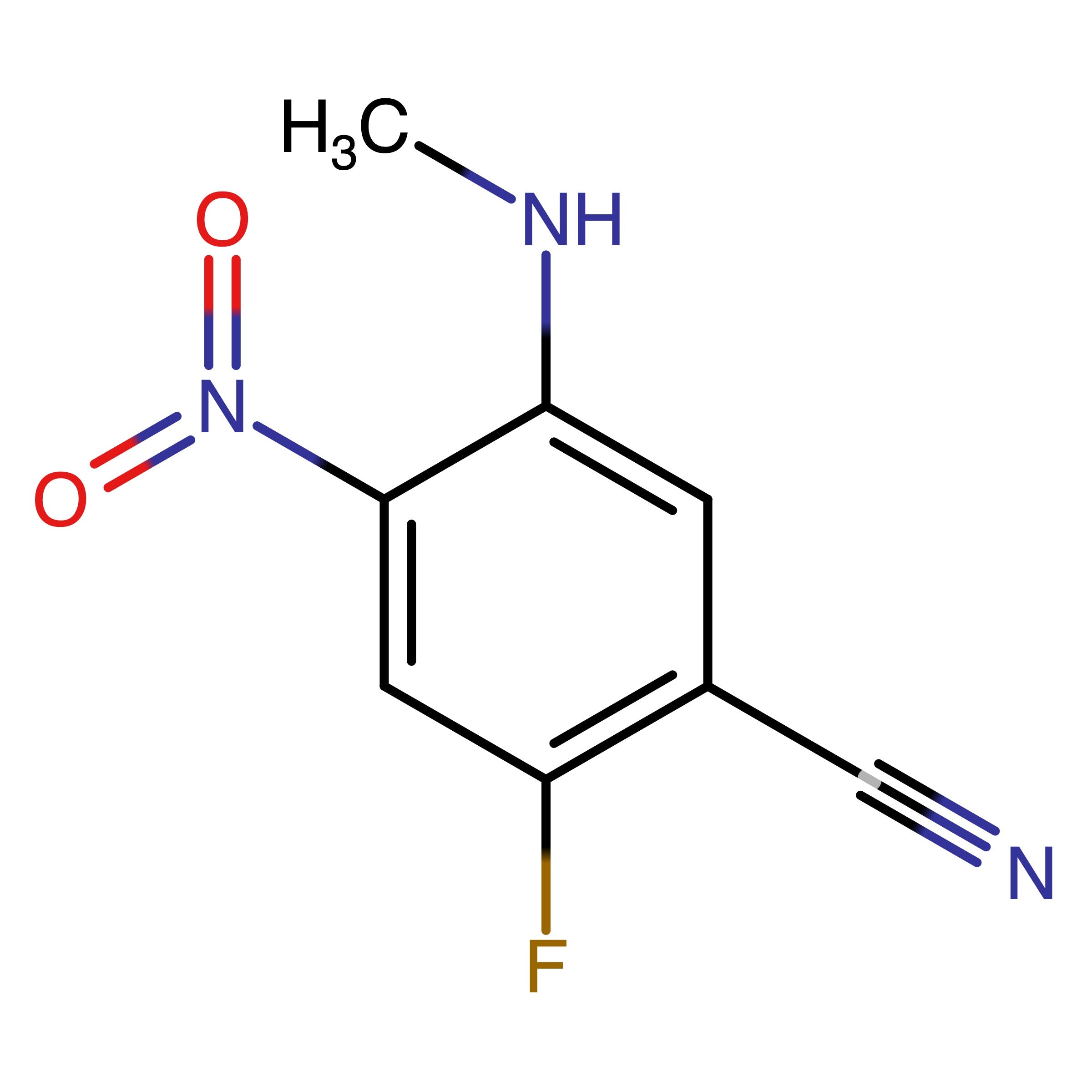 CAS 1356483-98-1 | 2-Fluoro-5-(methylamino)-4-nitrobenzonitrile