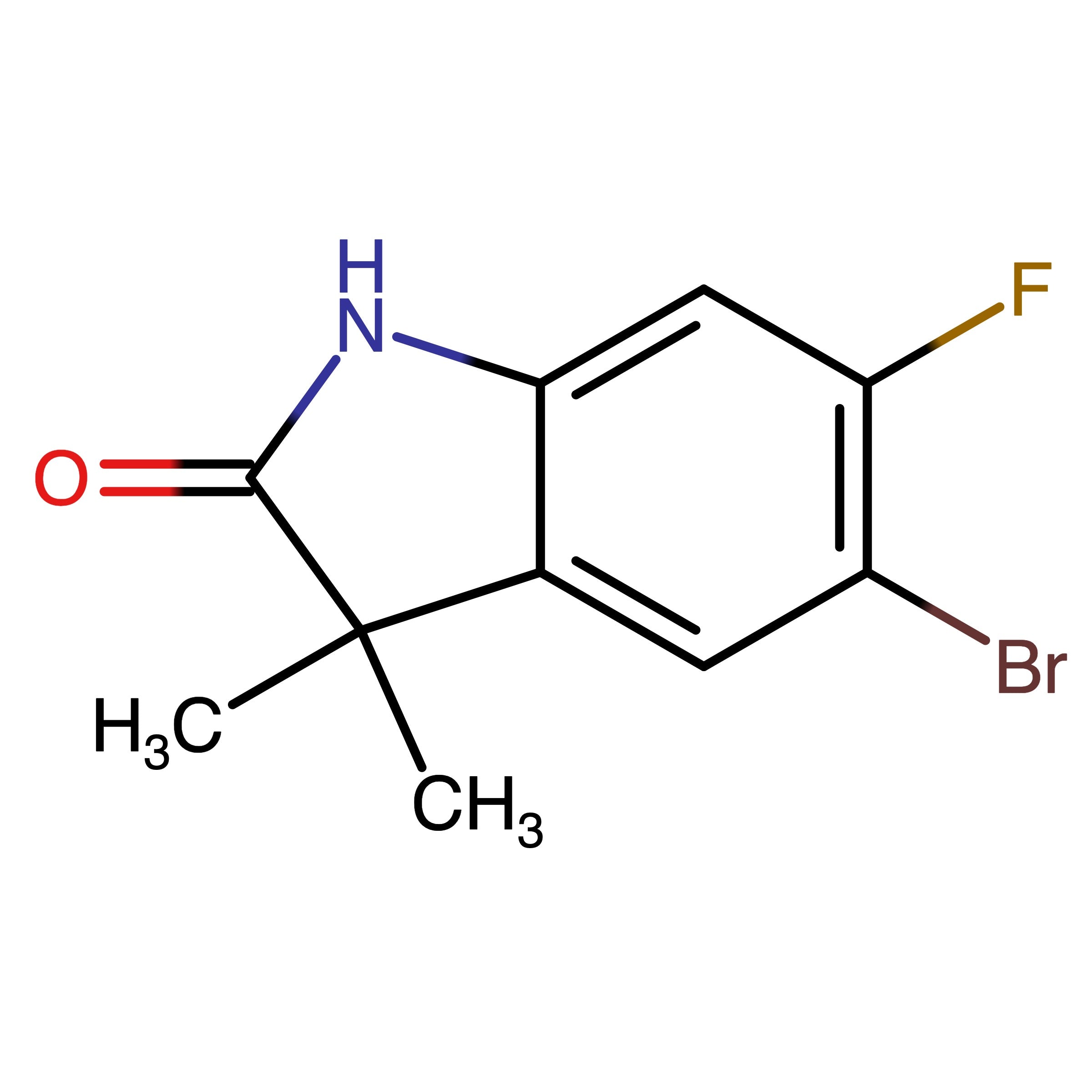 CAS 1017860-04-6 | 5-Bromo-6-fluoro-3,3-dimethylindolin-2-one | MFCD13192270