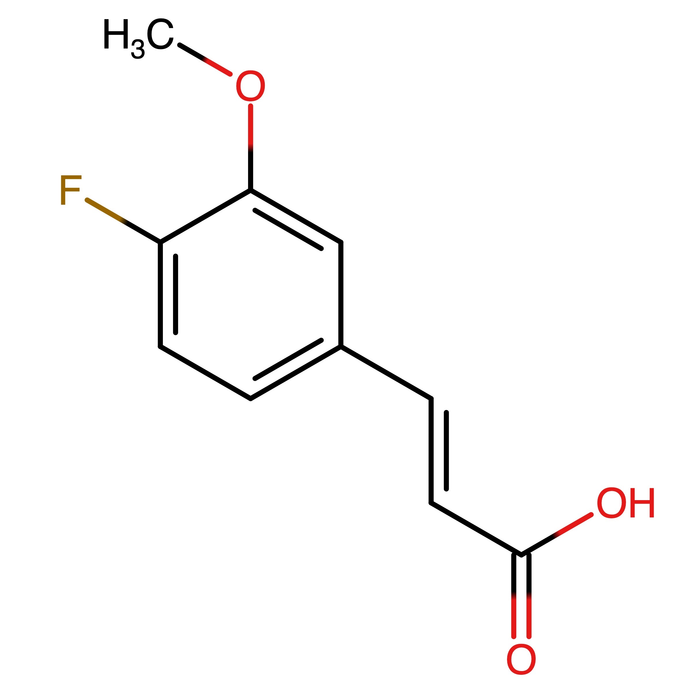 CAS 1081765-44-7 | (E)-3-(4-Fluoro-3-methoxyphenyl)acrylic acid | MFCD03002813