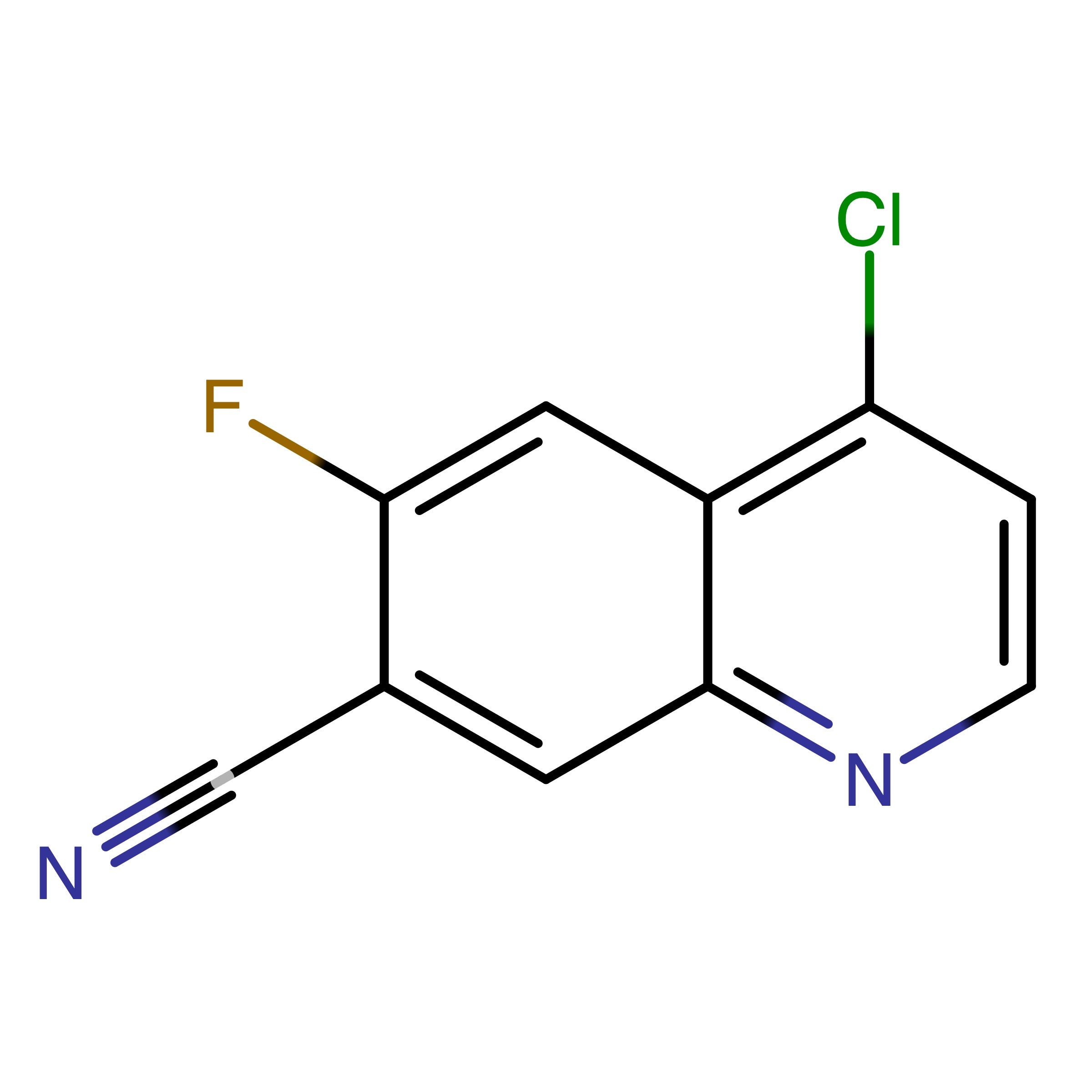 CAS 1260824-76-7 | 4-Chloro-6-fluoroquinoline-7-carbonitrile | MFCD15527291