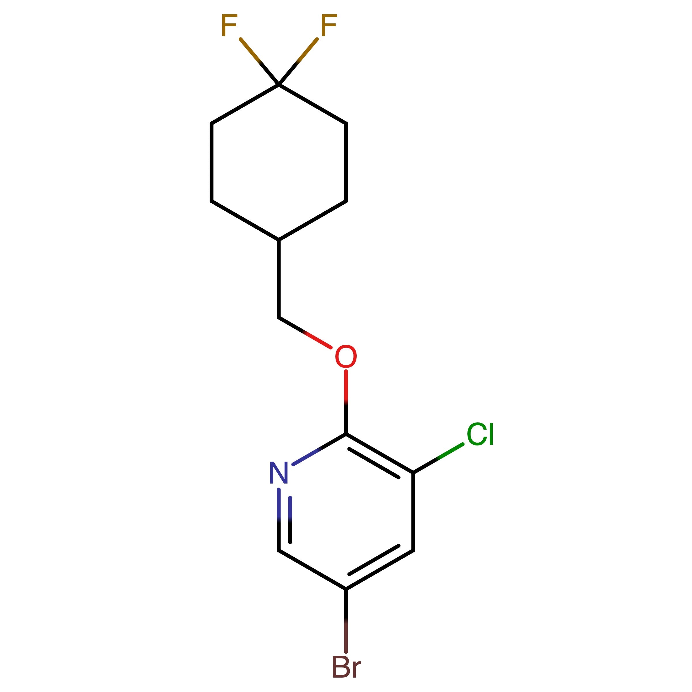 CAS 1800260-70-1 | 5-Bromo-3-chloro-2-((4,4-difluorocyclohexyl)methoxy)pyridine