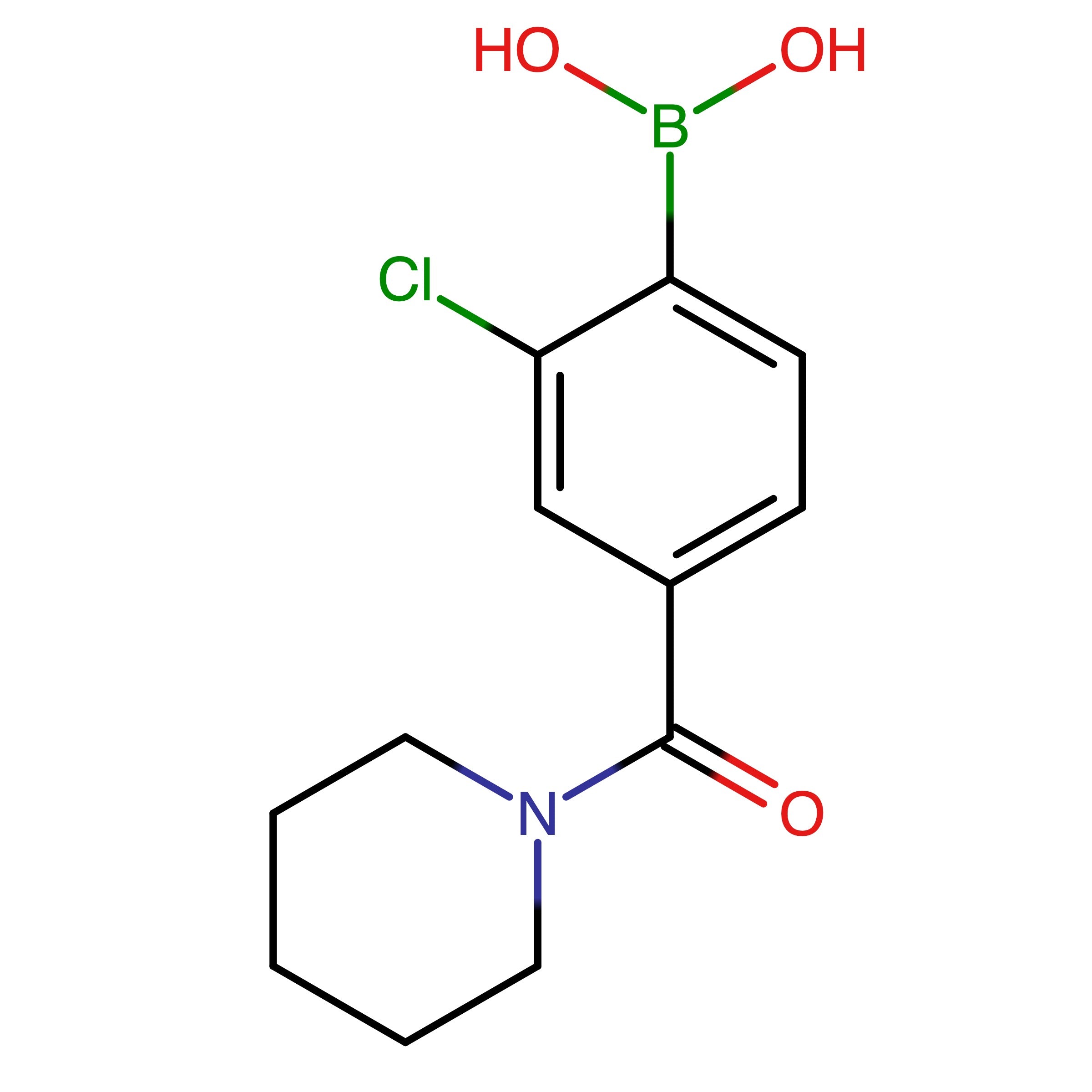 CAS 1451392-96-3 | (2-Chloro-4-(piperidine-1-carbonyl)phenyl)boronic acid | MFCD22125178