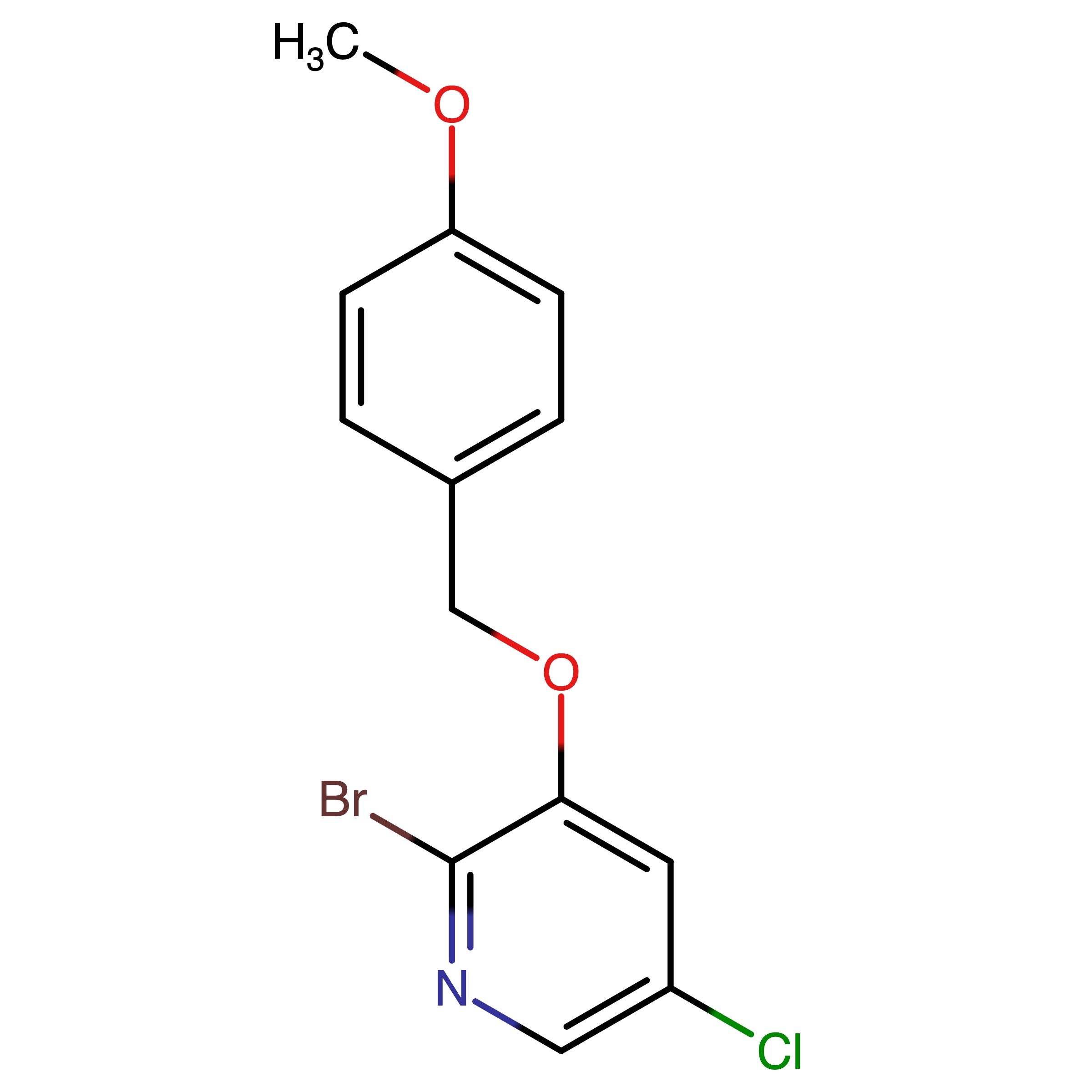 CAS 2049005-92-5 | 2-Bromo-5-chloro-3-((4-methoxybenzyl)oxy)pyridine