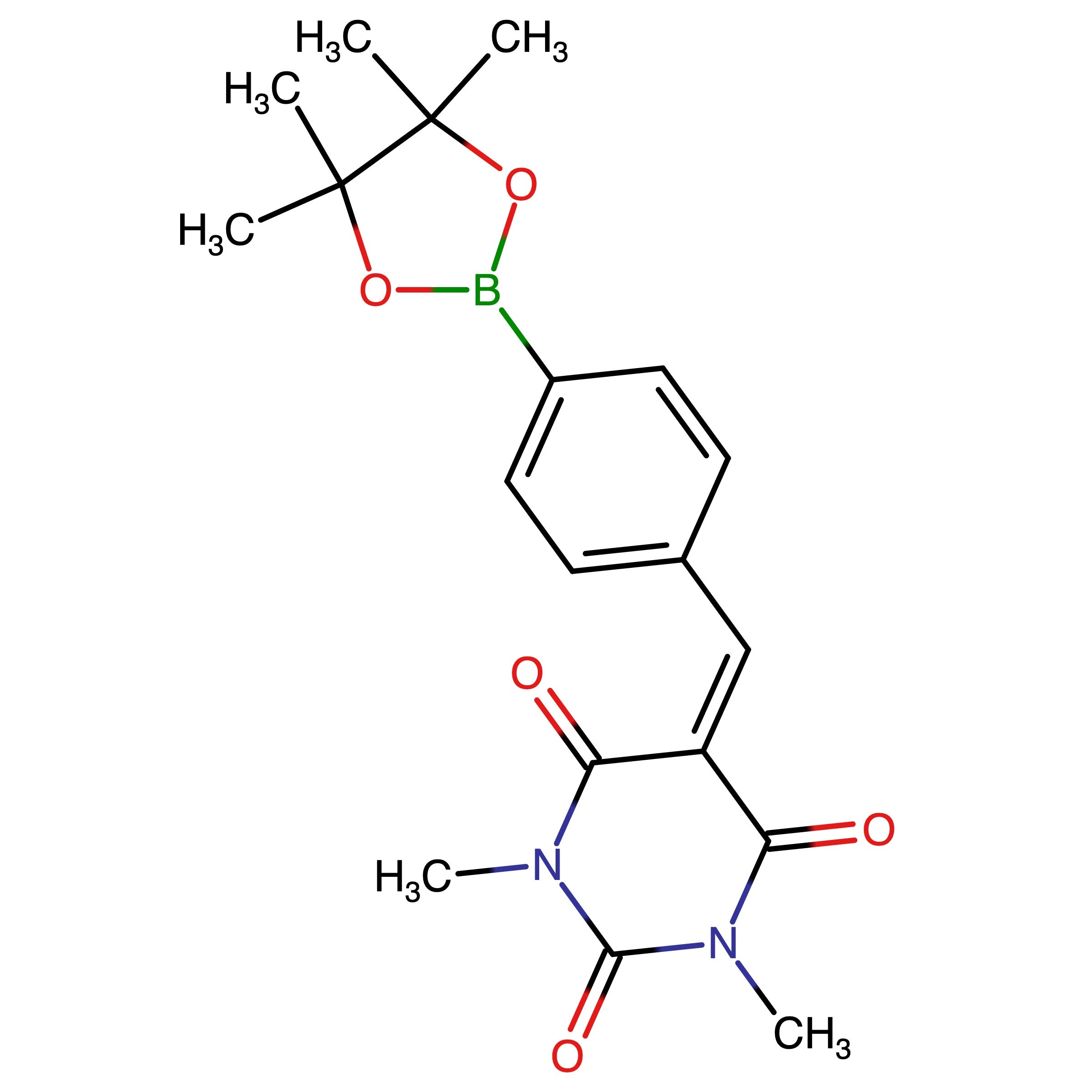 CAS 1218790-48-7 | 1,3-Dimethyl-5-[4-(4,4,5,5-tetramethyl-[1,3,2]dioxaborolan-2-yl)-benzylidene]-pyrimidine-2,4,6-trione | MFCD11113040