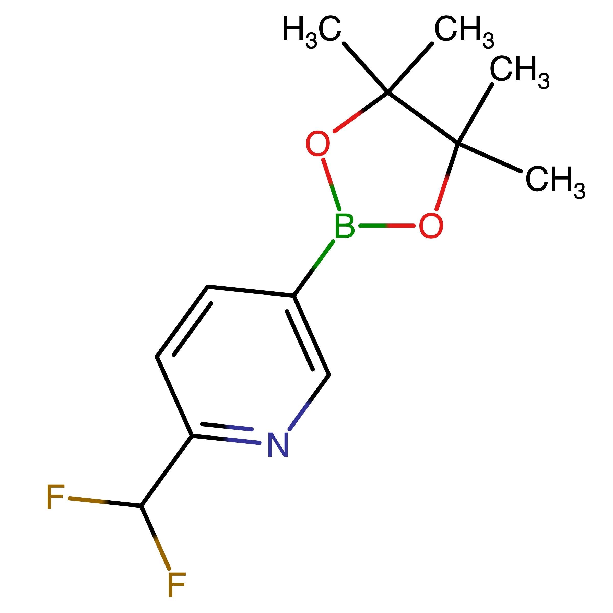 CAS 1220696-57-0 | 2-(Difluoromethyl)-5-(4,4,5,5-tetramethyl-1,3,2-dioxaborolan-2-yl)pyridine | MFCD18733449