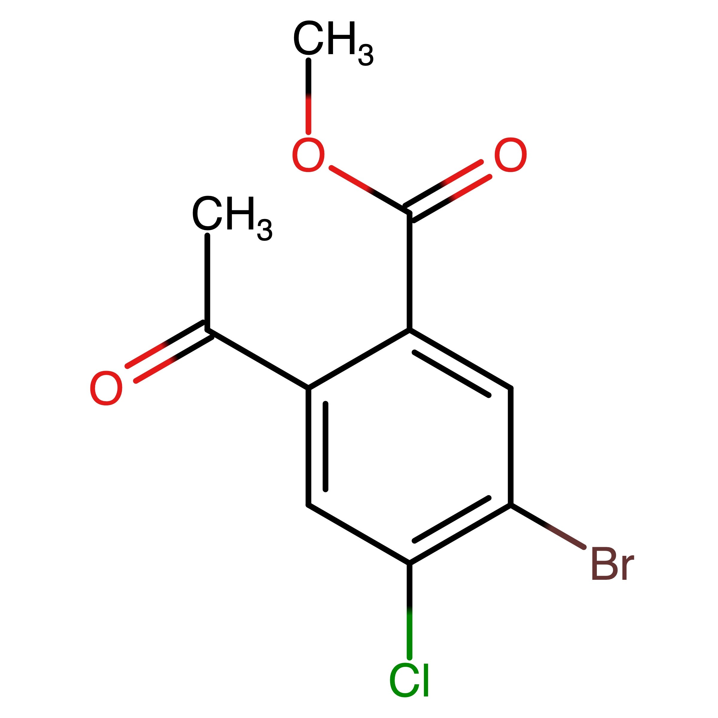 CAS 2887440-10-8 | Methyl 2-acetyl-5-bromo-4-chlorobenzoate