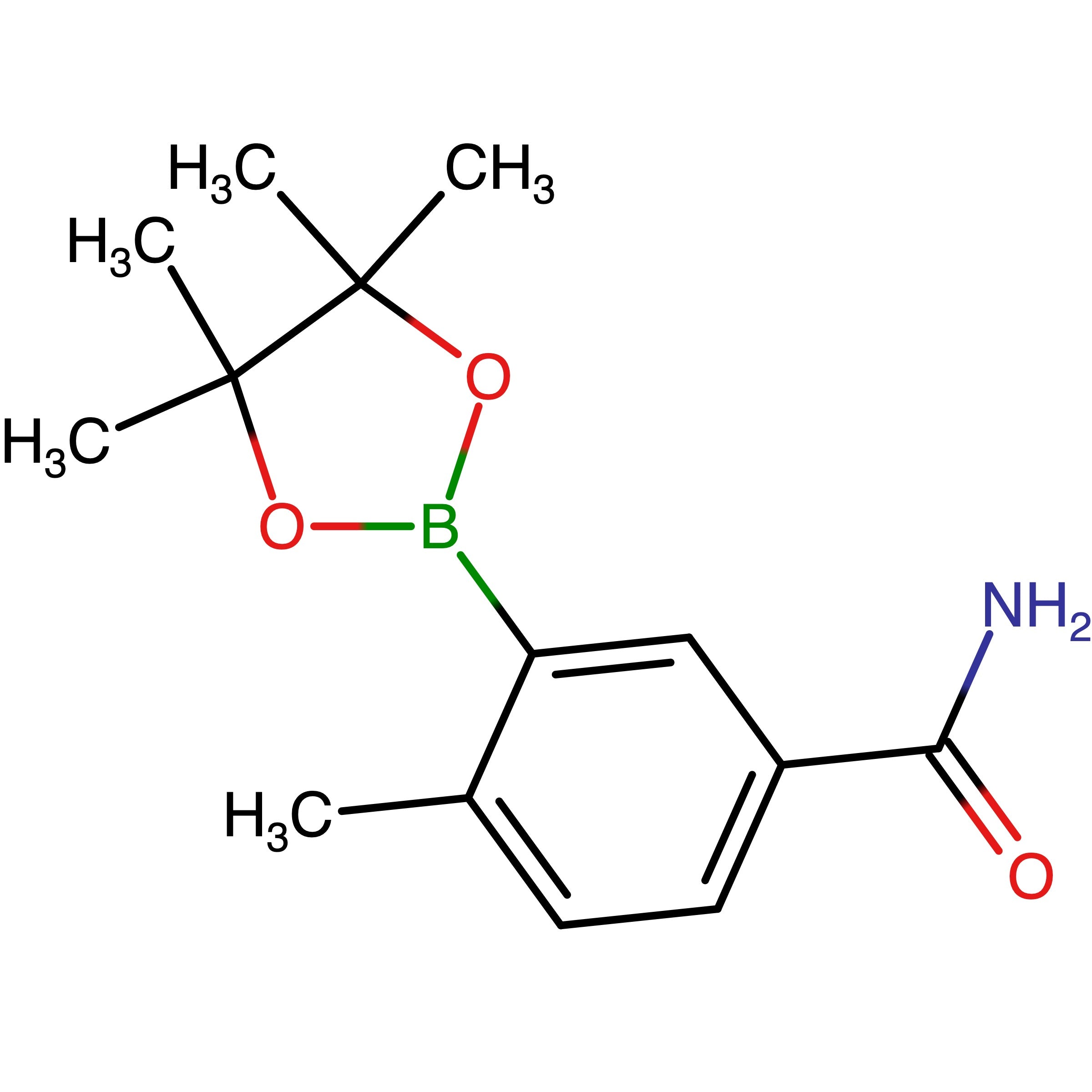 CAS 882679-88-1 | 4-Methyl-3-(4,4,5,5-tetramethyl-1,3,2-dioxaborolan-2-yl)benzamide | MFCD18730410