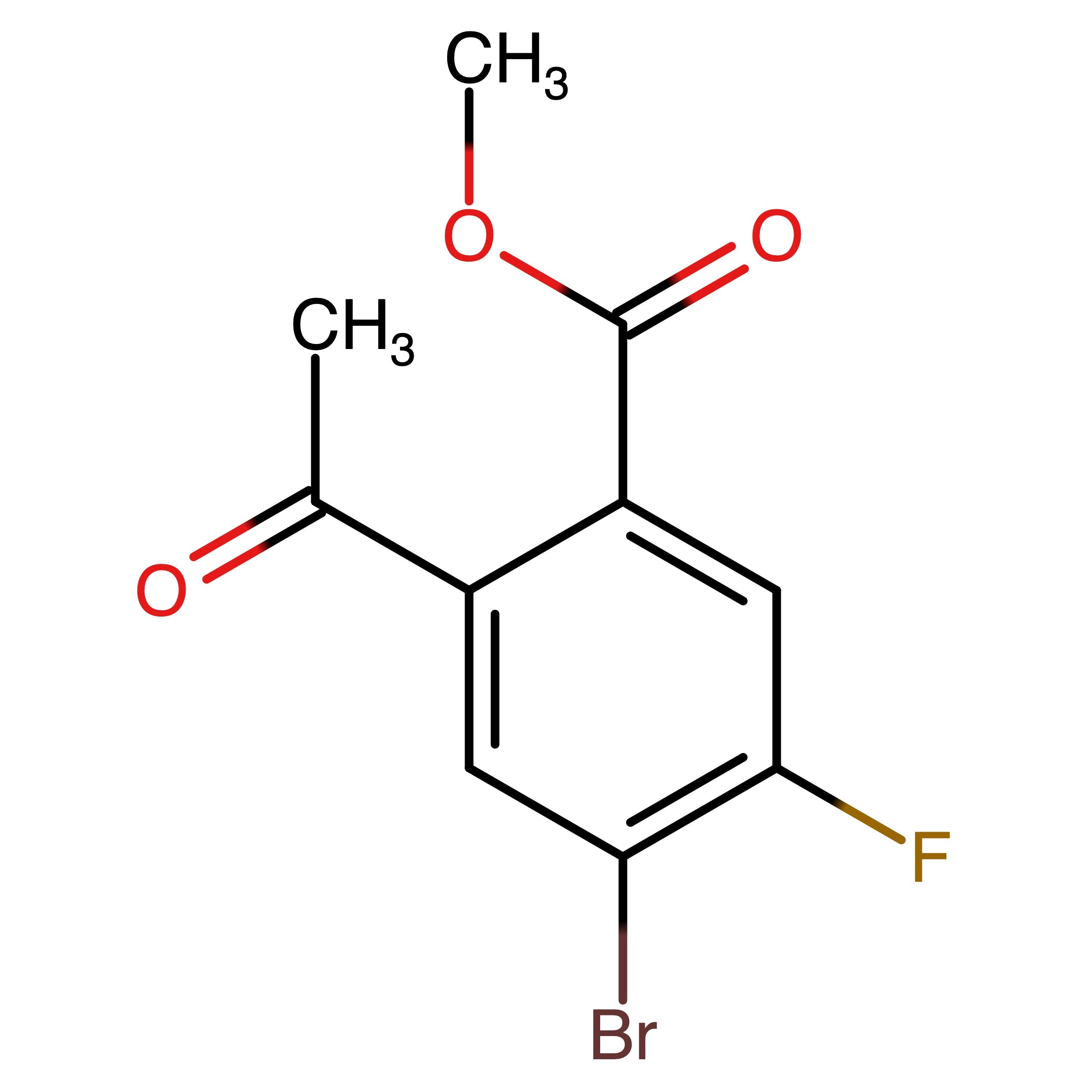 CAS 2887440-00-6 | Methyl 2-acetyl-4-bromo-5-fluorobenzoate
