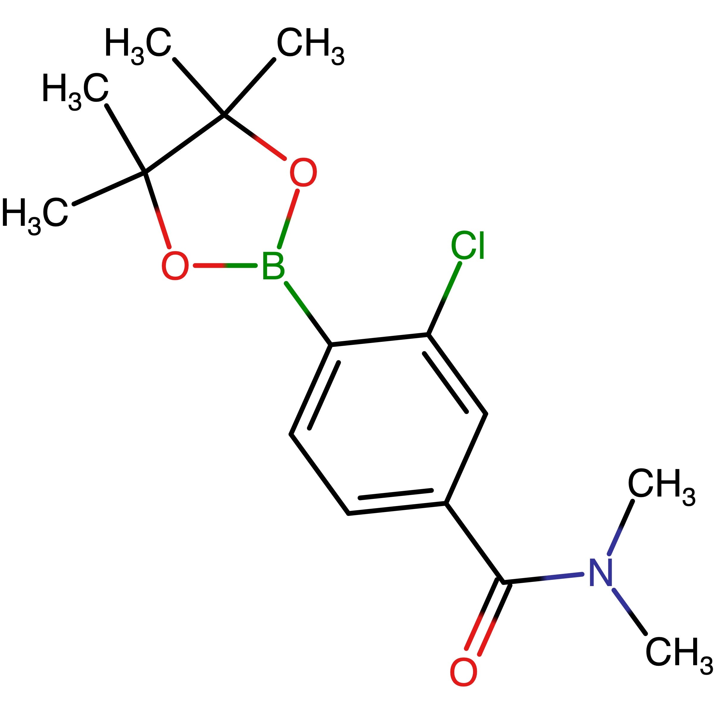 CAS 1610372-97-8 | 3-Chloro-N,N-dimethyl-4-(4,4,5,5-tetramethyl-1,3,2-dioxaborolan-2-yl)benzamide | MFCD18760154