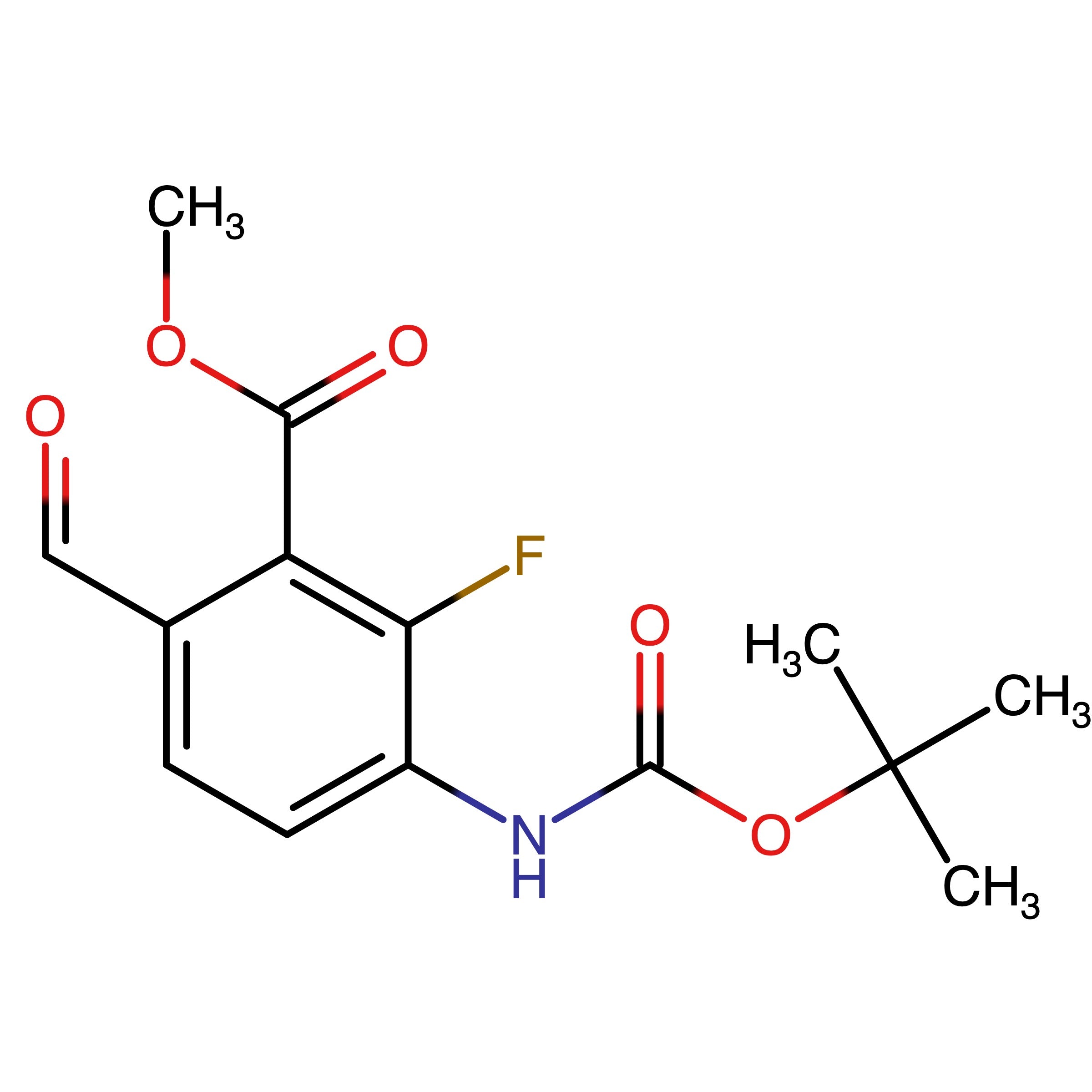 CAS 2409692-50-6 | Methyl 3-[(tert-butoxycarbonyl)amino]-2-fluoro-6-formylbenzoate