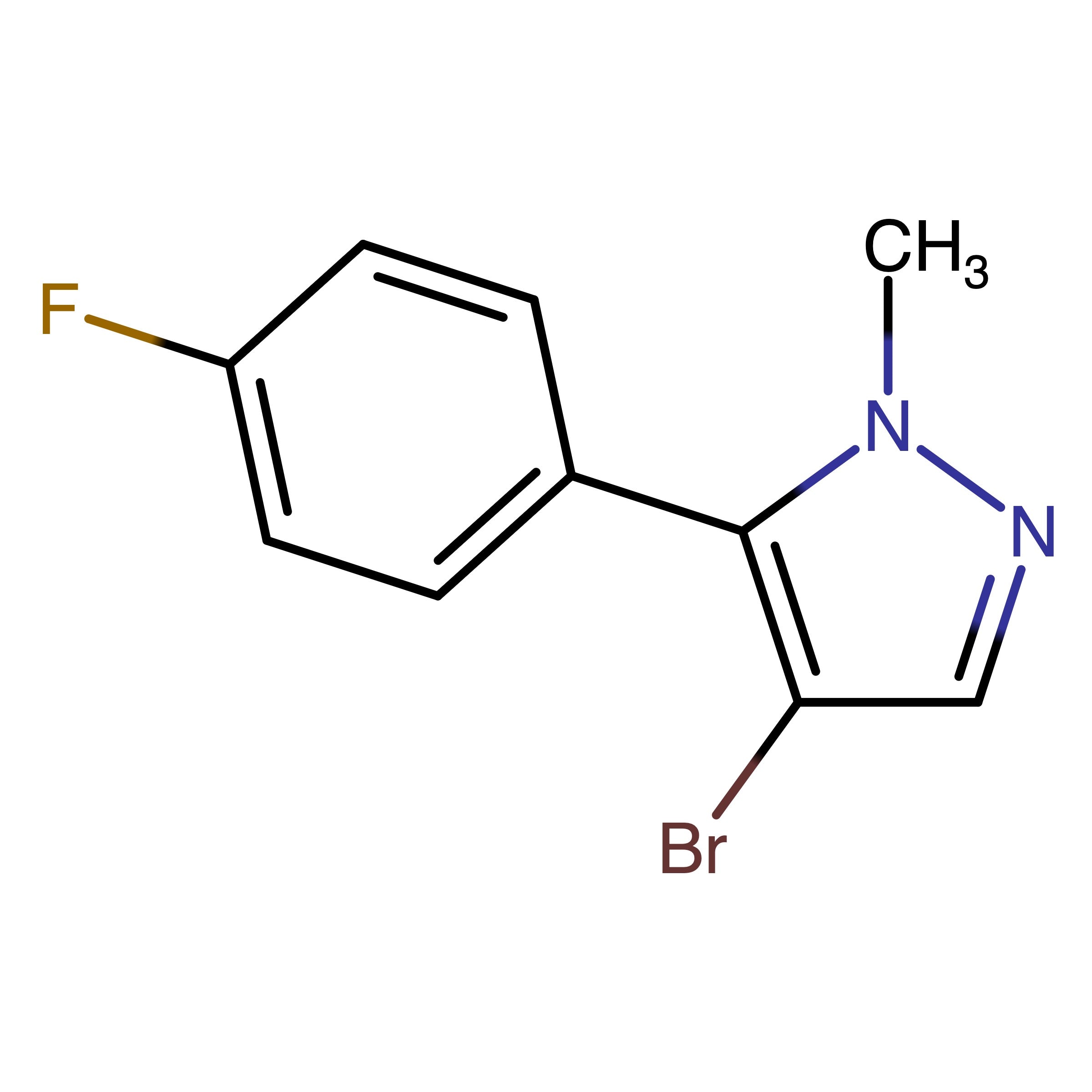 CAS 1221502-64-2 | 4-Bromo-5-(4-fluorophenyl)-1-methyl-1H-pyrazole