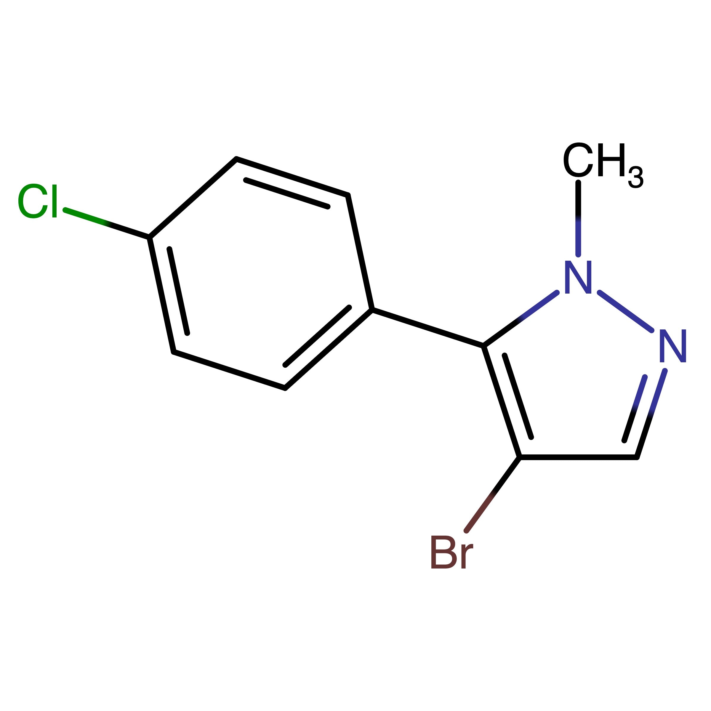 CAS 1516507-83-7 | 4-Bromo-5-(4-chlorophenyl)-1-methyl-1H-pyrazole