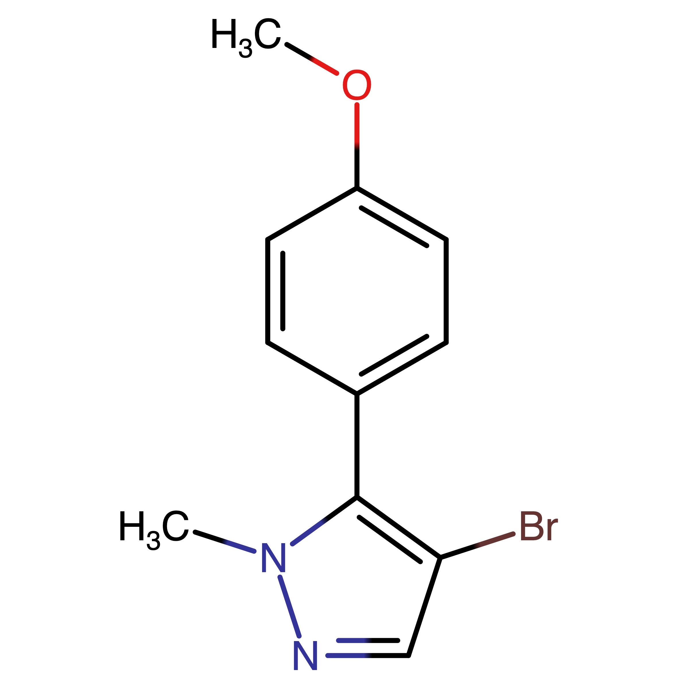 CAS 1539838-73-7 | 4-Bromo-5-(4-methoxyphenyl)-1-methyl-1H-pyrazole