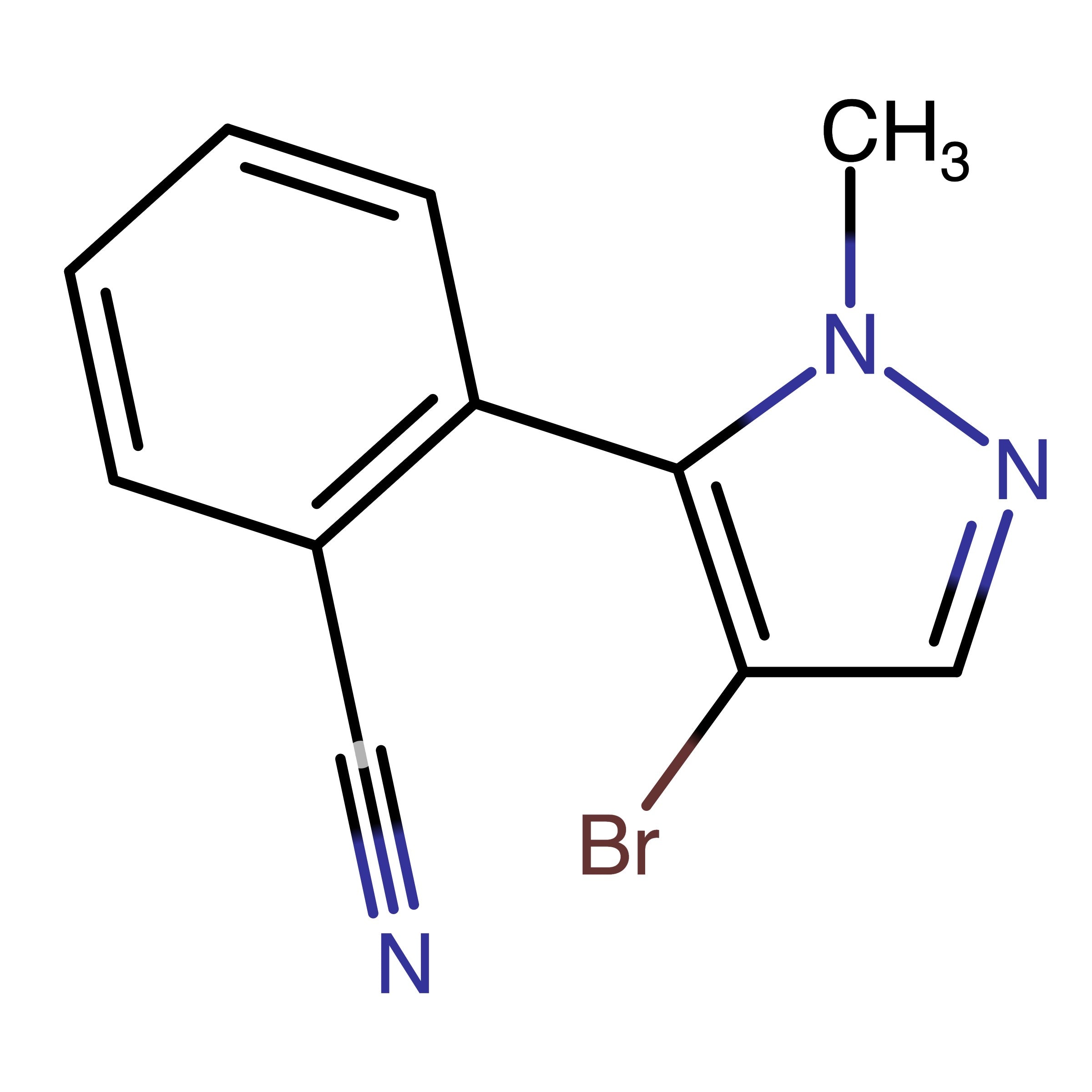 CAS 1801673-25-5 | 2-(4-Bromo-1-methyl-1H-pyrazol-5-yl)benzonitrile