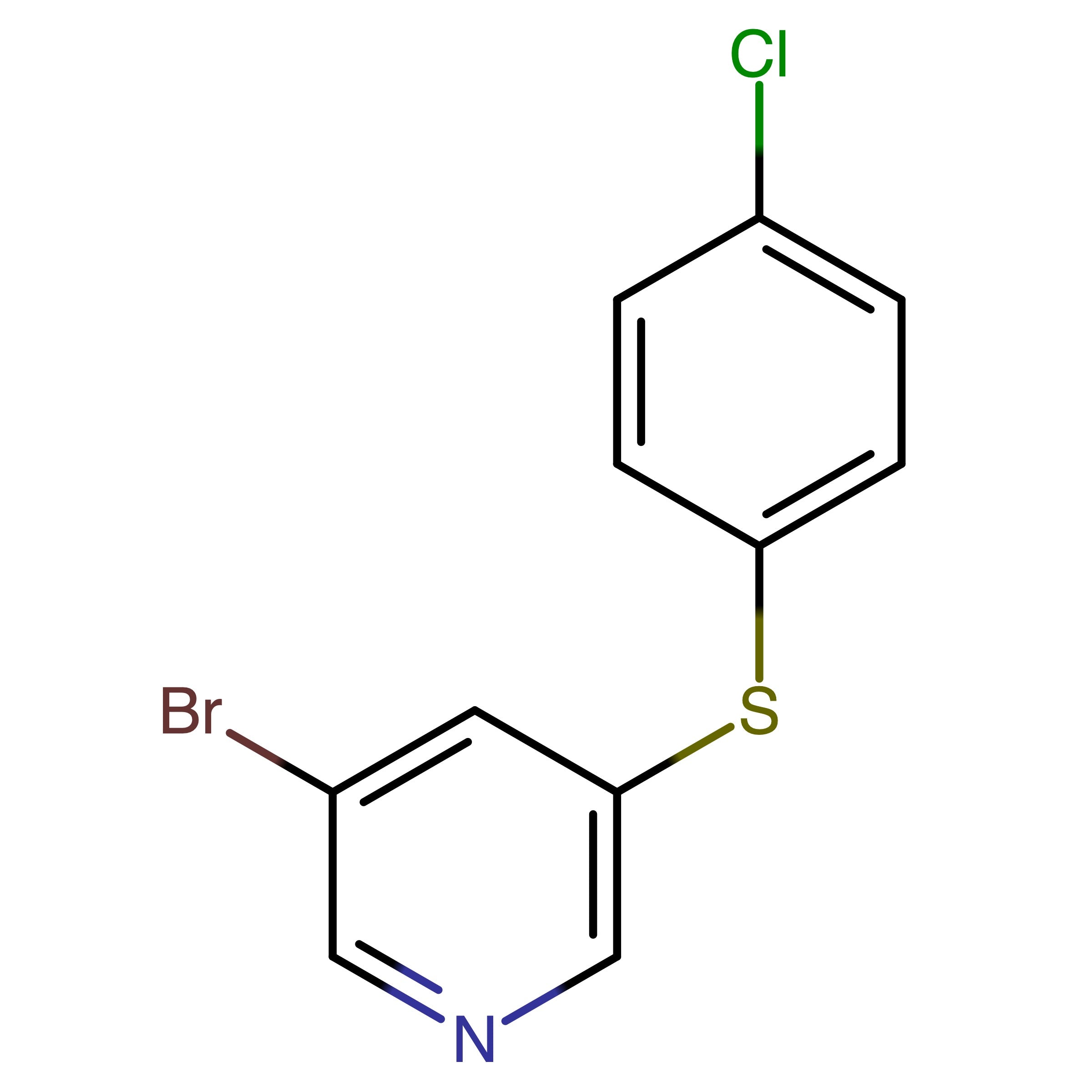 CAS 2629316-35-2 | 3-Bromo-5-((4-chlorophenyl)thio)pyridine