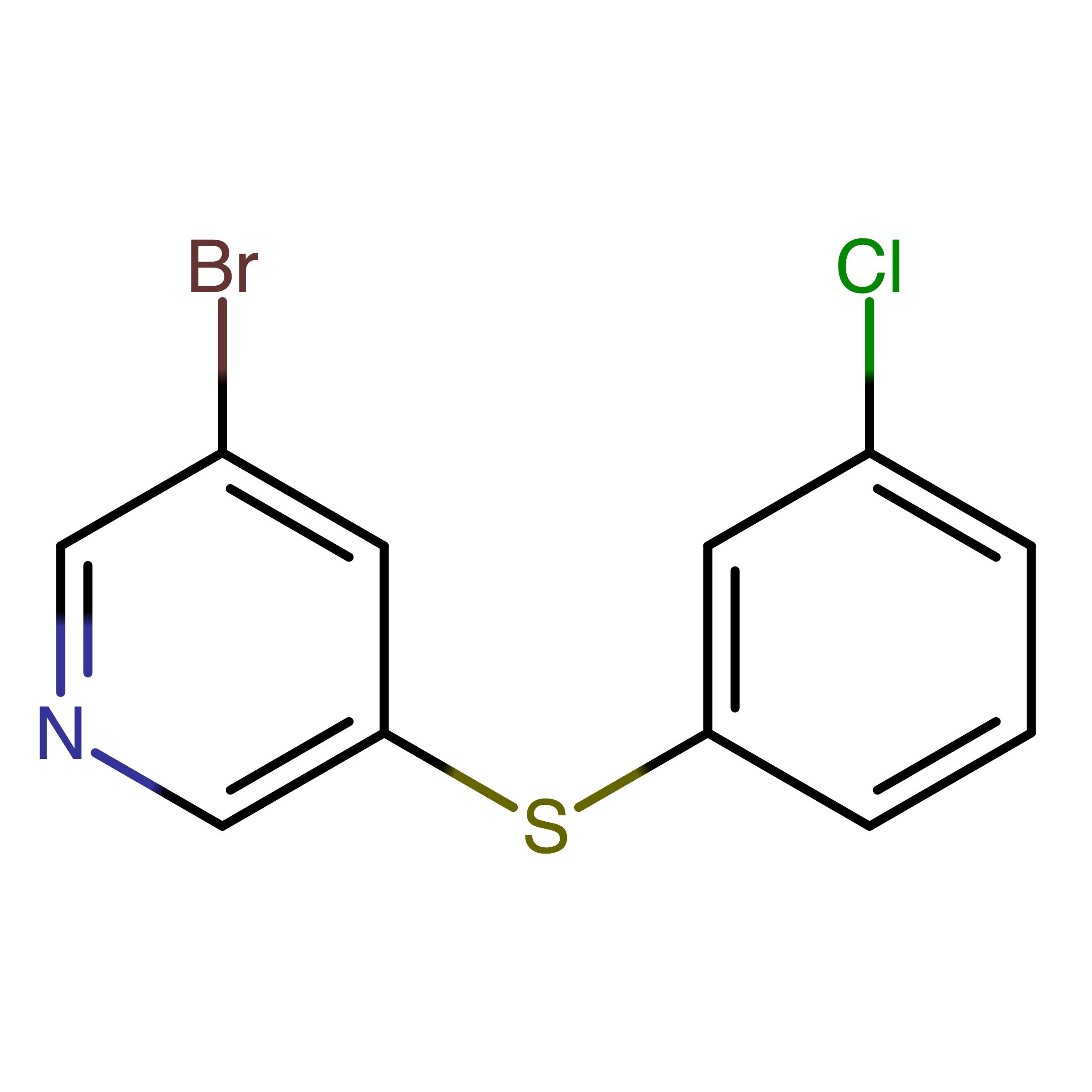 CAS 2629316-37-4 | 3-Bromo-5-((3-chlorophenyl)thio)pyridine