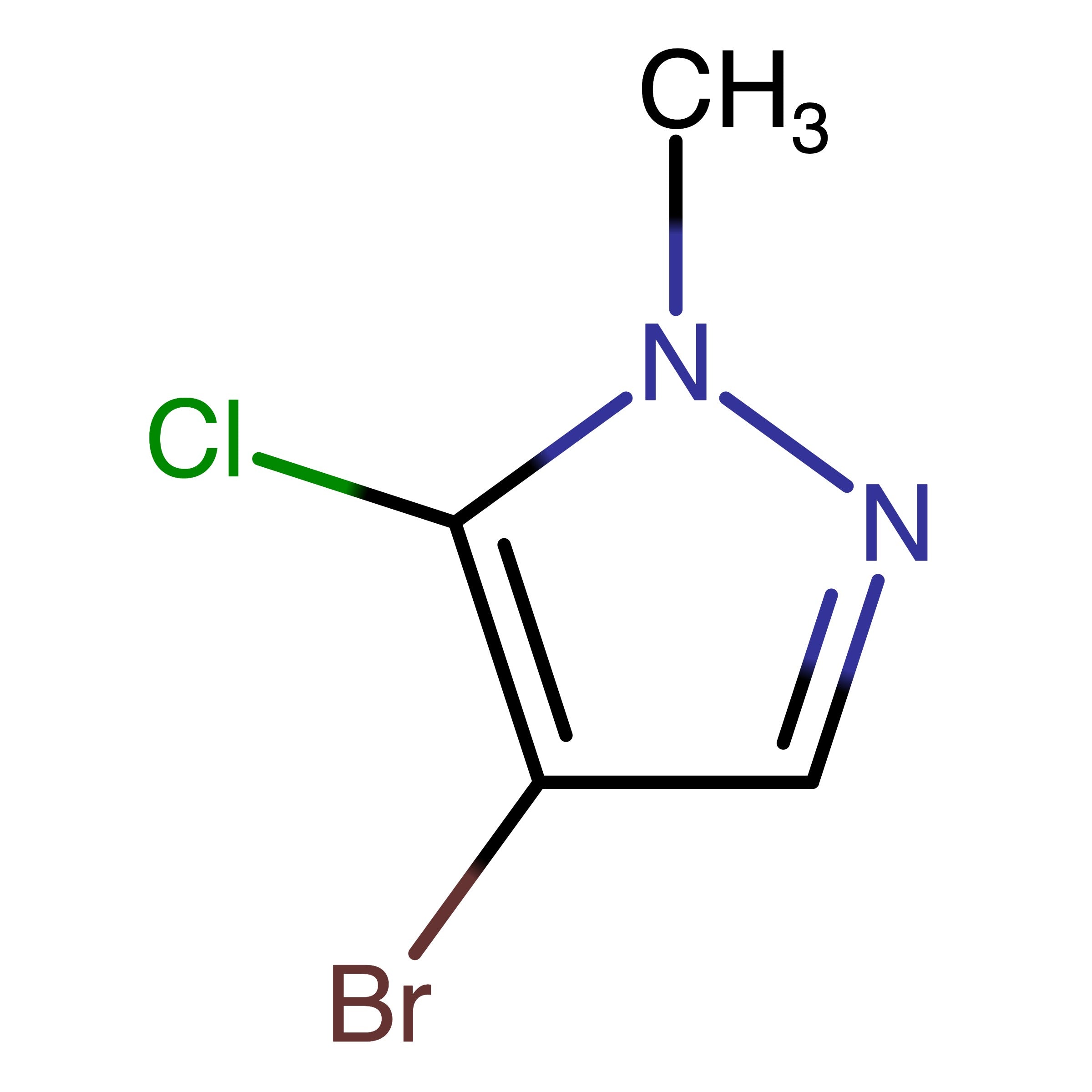 CAS 1350323-81-7 | 4-Bromo-5-chloro-1-methyl-1H-pyrazole | MFCD31414557