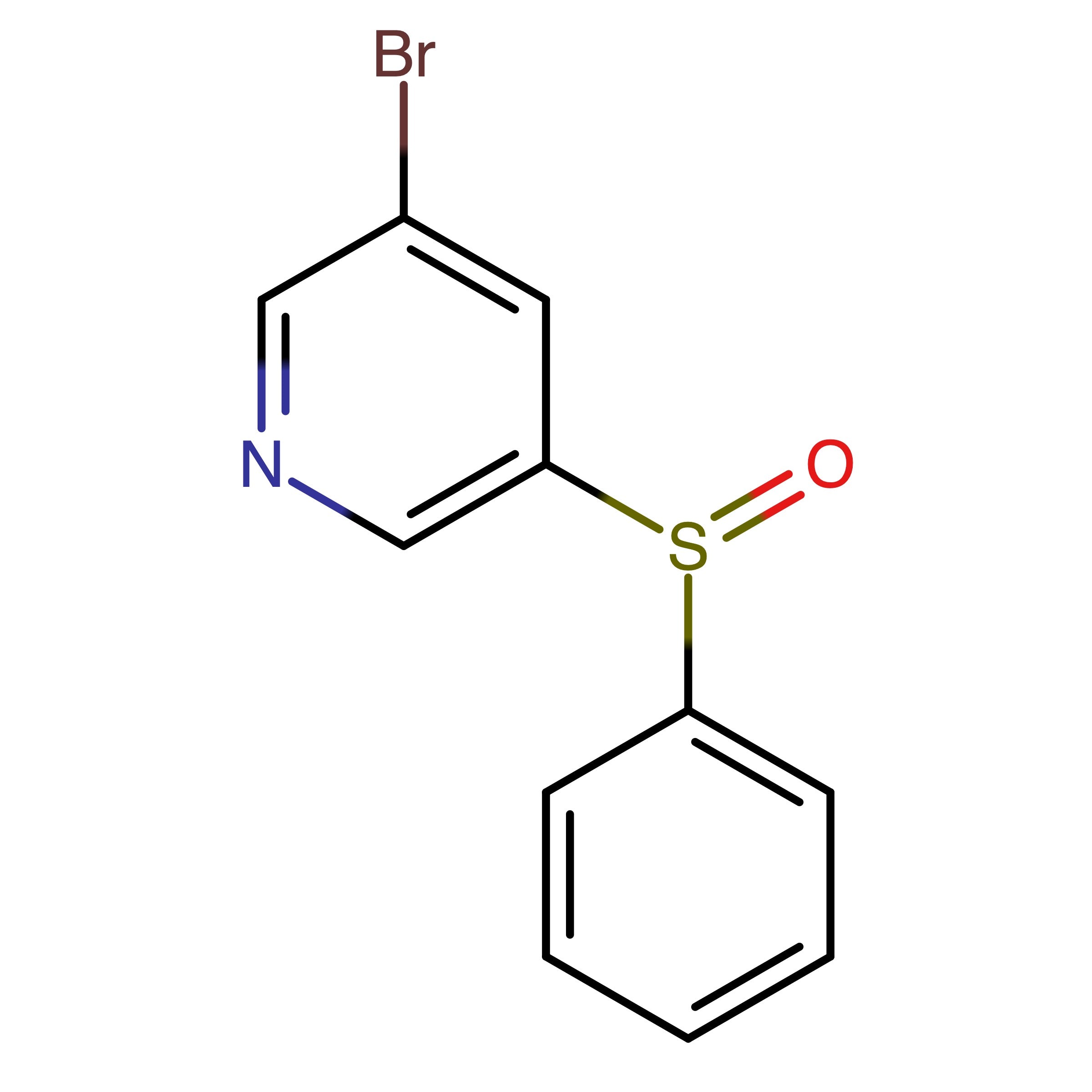 CAS 2629316-43-2 | 3-Bromo-5-(phenylsulfinyl)pyridine