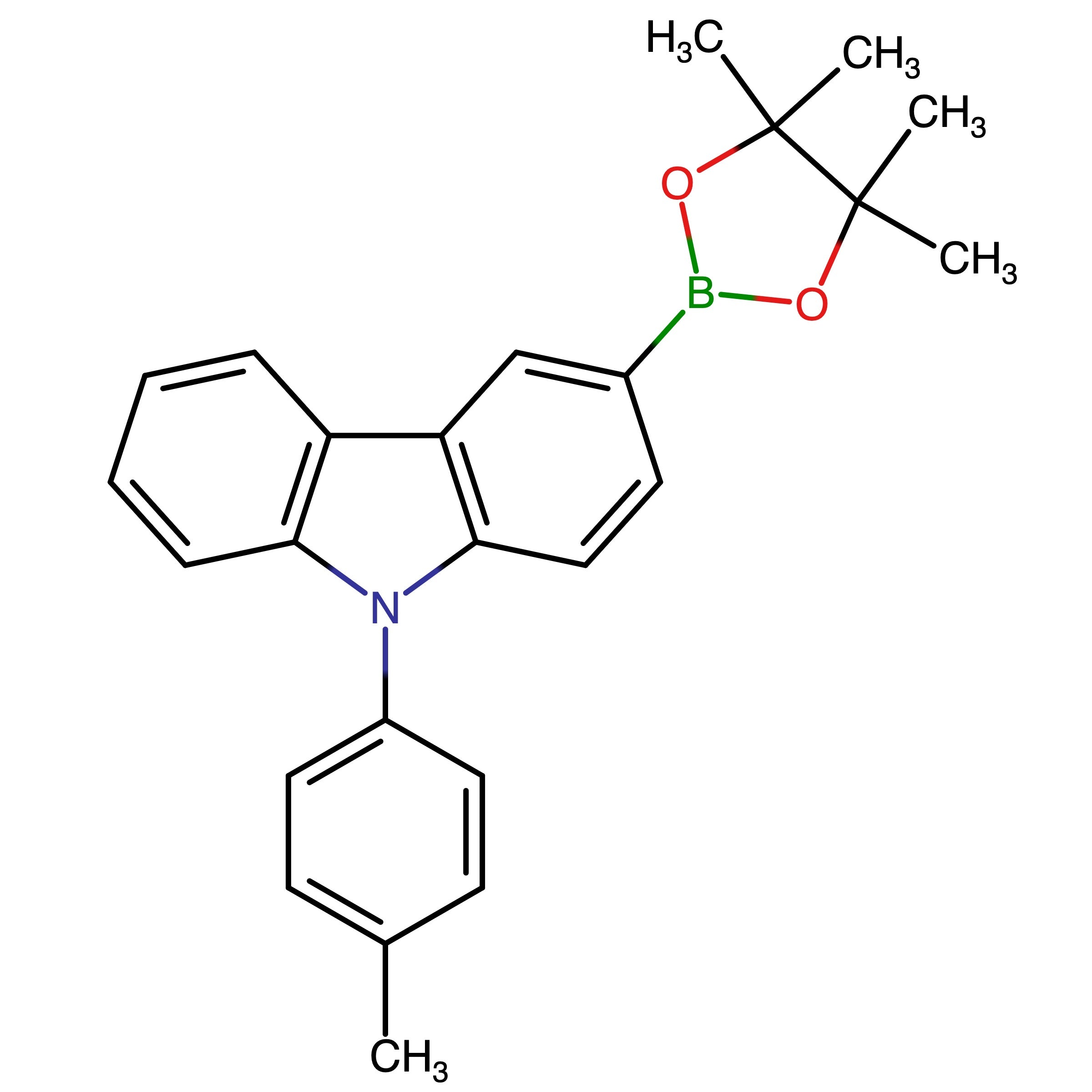 CAS 1345614-94-9 | 3-(4,4,5,5-Tetramethyl-1,3,2-dioxaborolan-2-yl)-9-(p-tolyl)-9H-carbazole | MFCD32062938