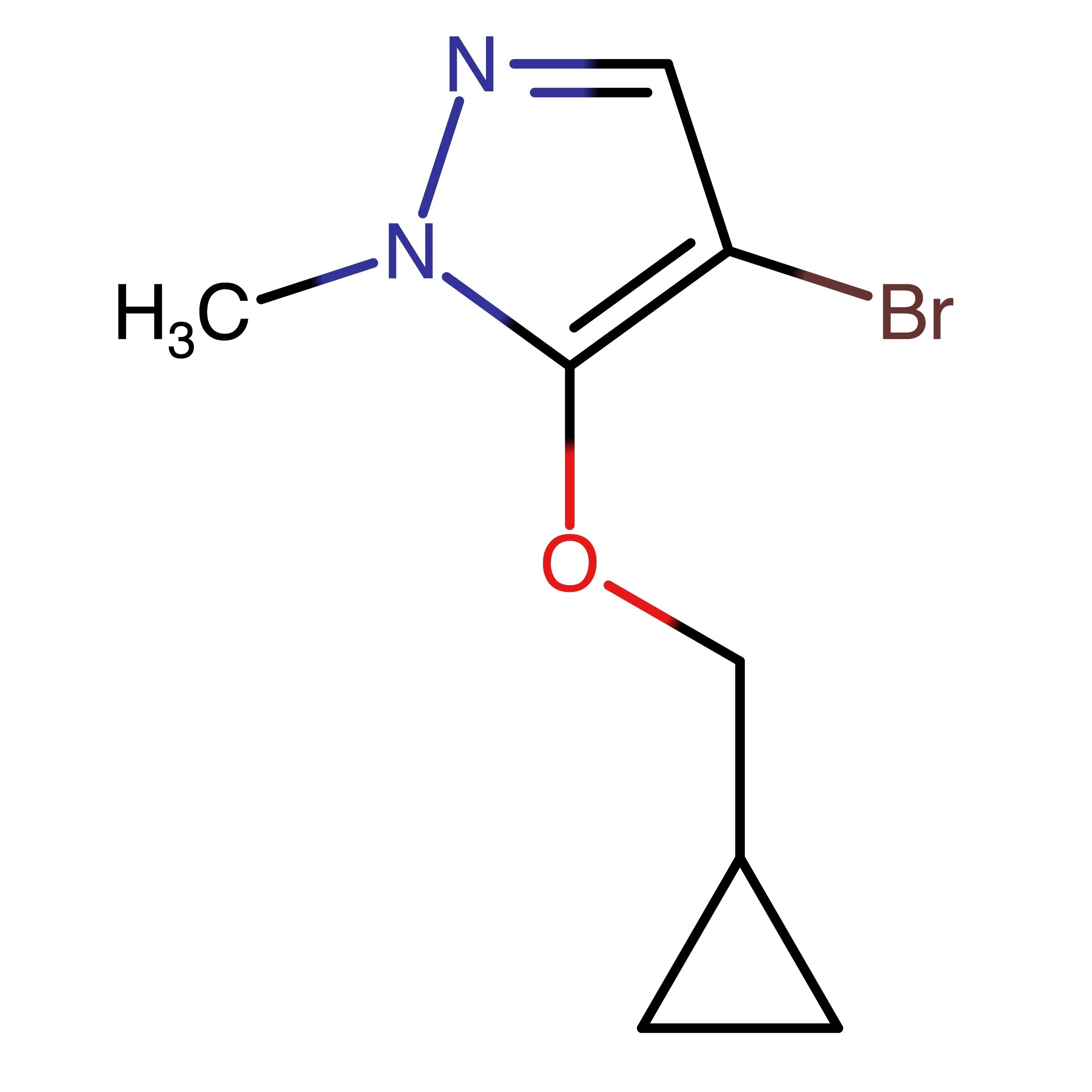 CAS 2091846-42-1 | 4-Bromo-5-(cyclopropylmethoxy)-1-methyl-1H-pyrazole