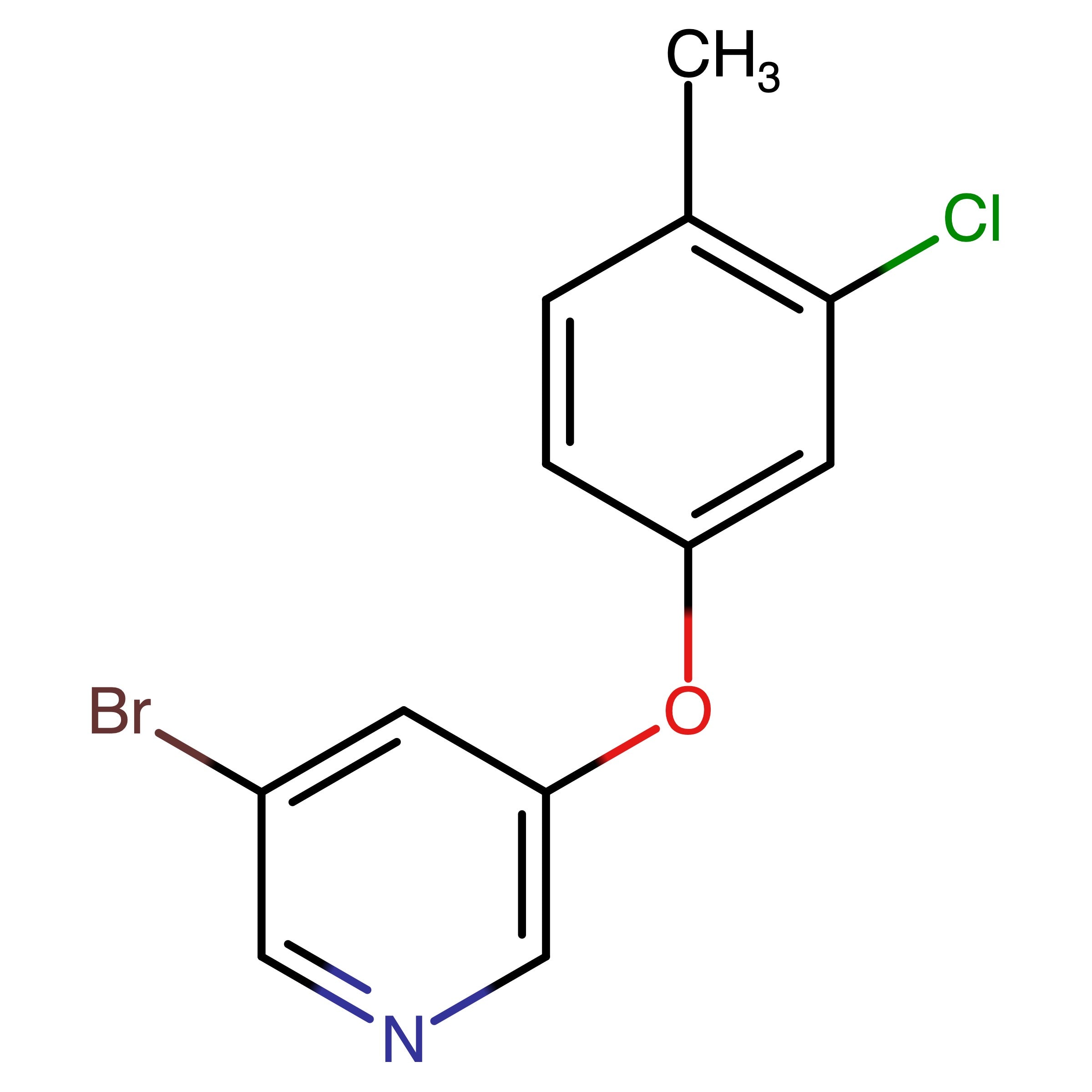 CAS 2629316-51-2 | 3-Bromo-5-(3-chloro-4-methylphenoxy)pyridine