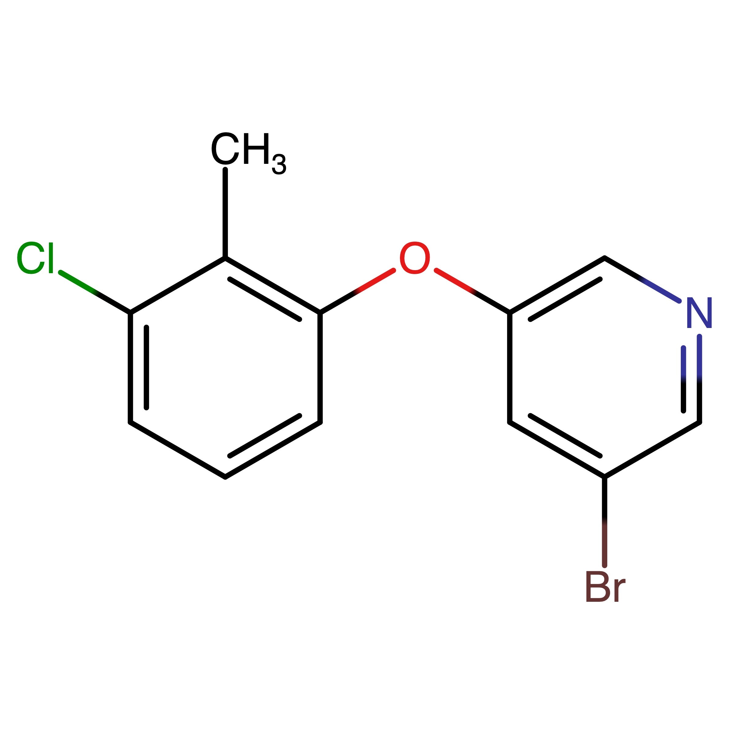 CAS 2274170-58-8 | 3-Bromo-5-(3-chloro-2-methylphenoxy)pyridine