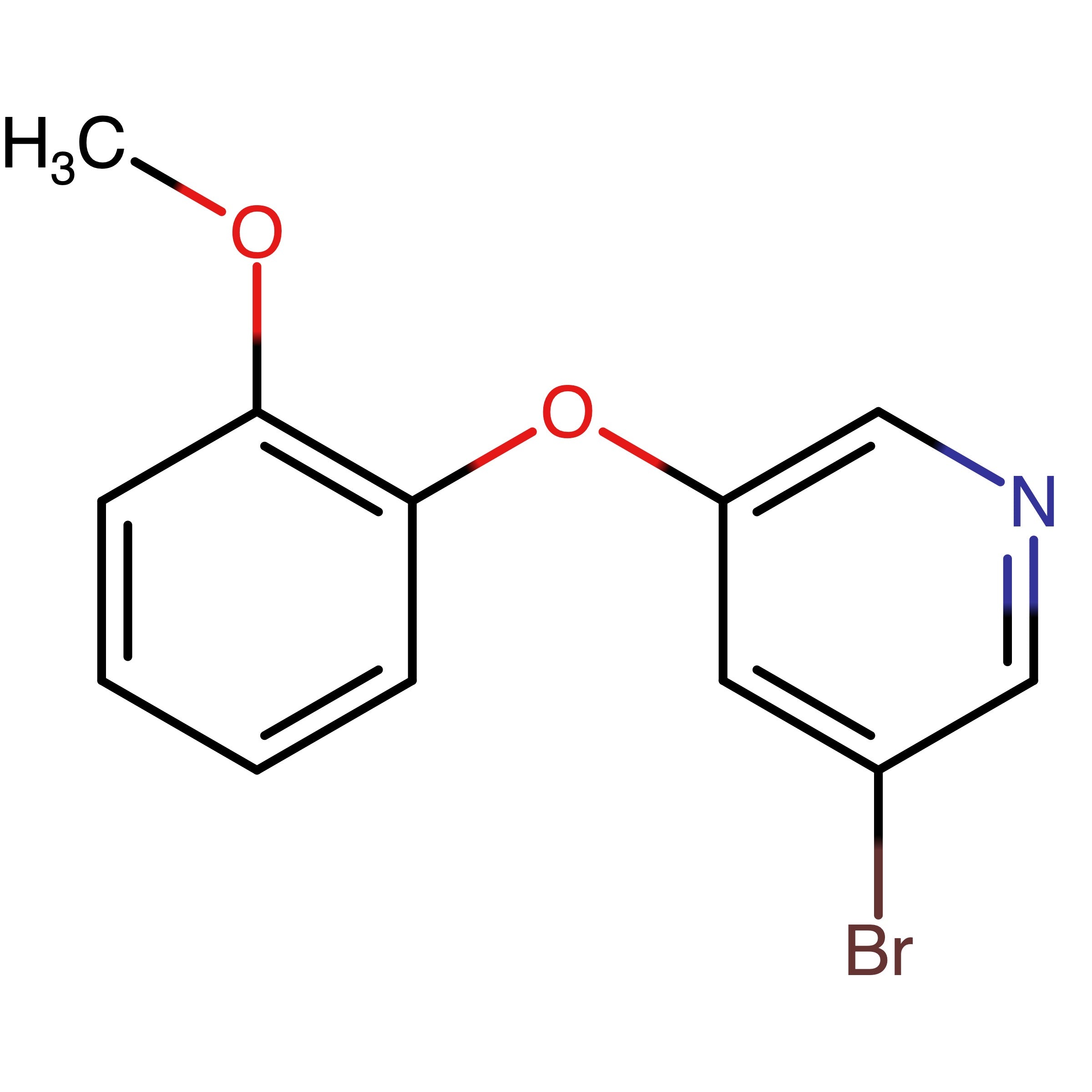 CAS 1383133-85-4 | 3-Bromo-5-(2-methoxyphenoxy)pyridine