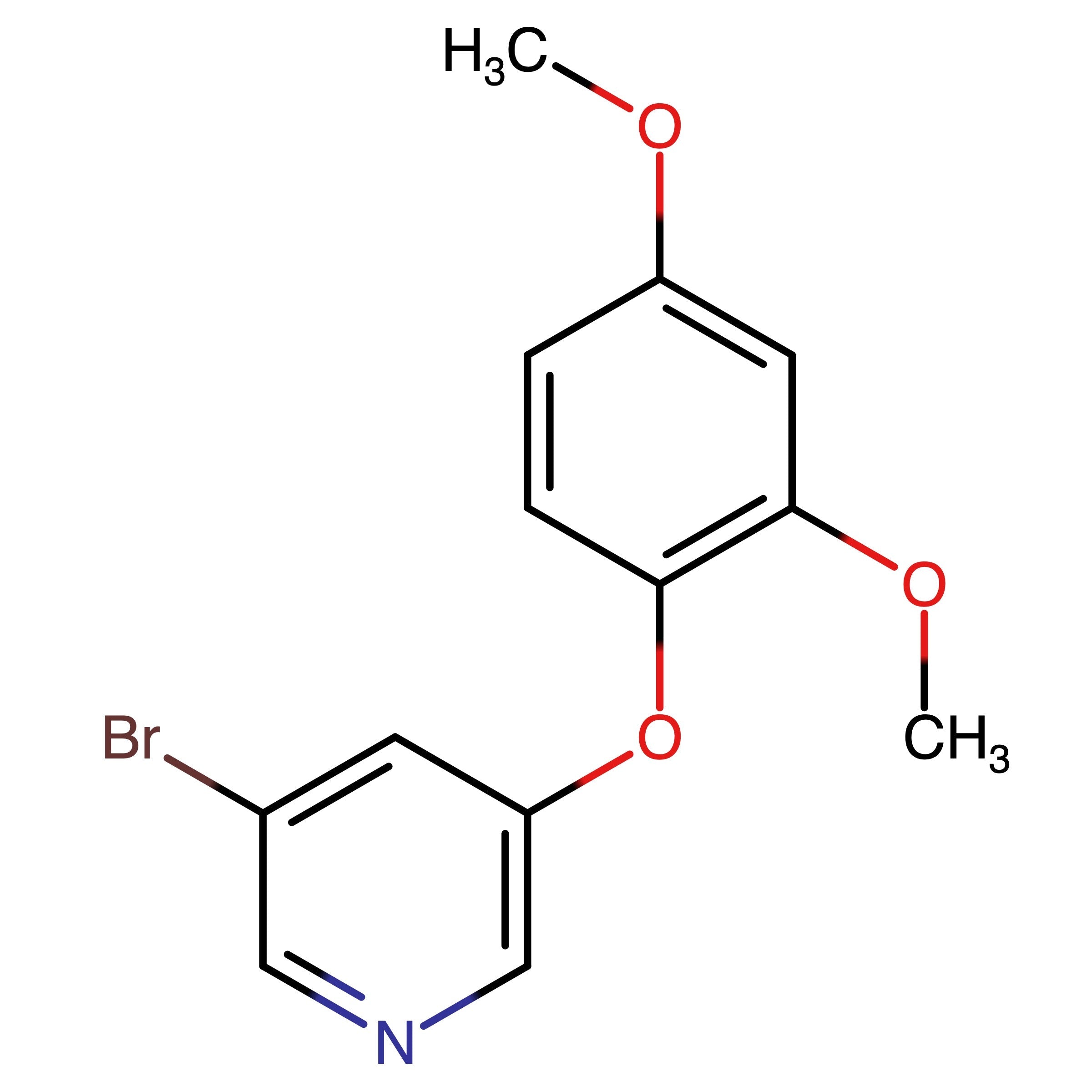 CAS 2629316-52-3 | 3-Bromo-5-(2,4-dimethoxyphenoxy)pyridine