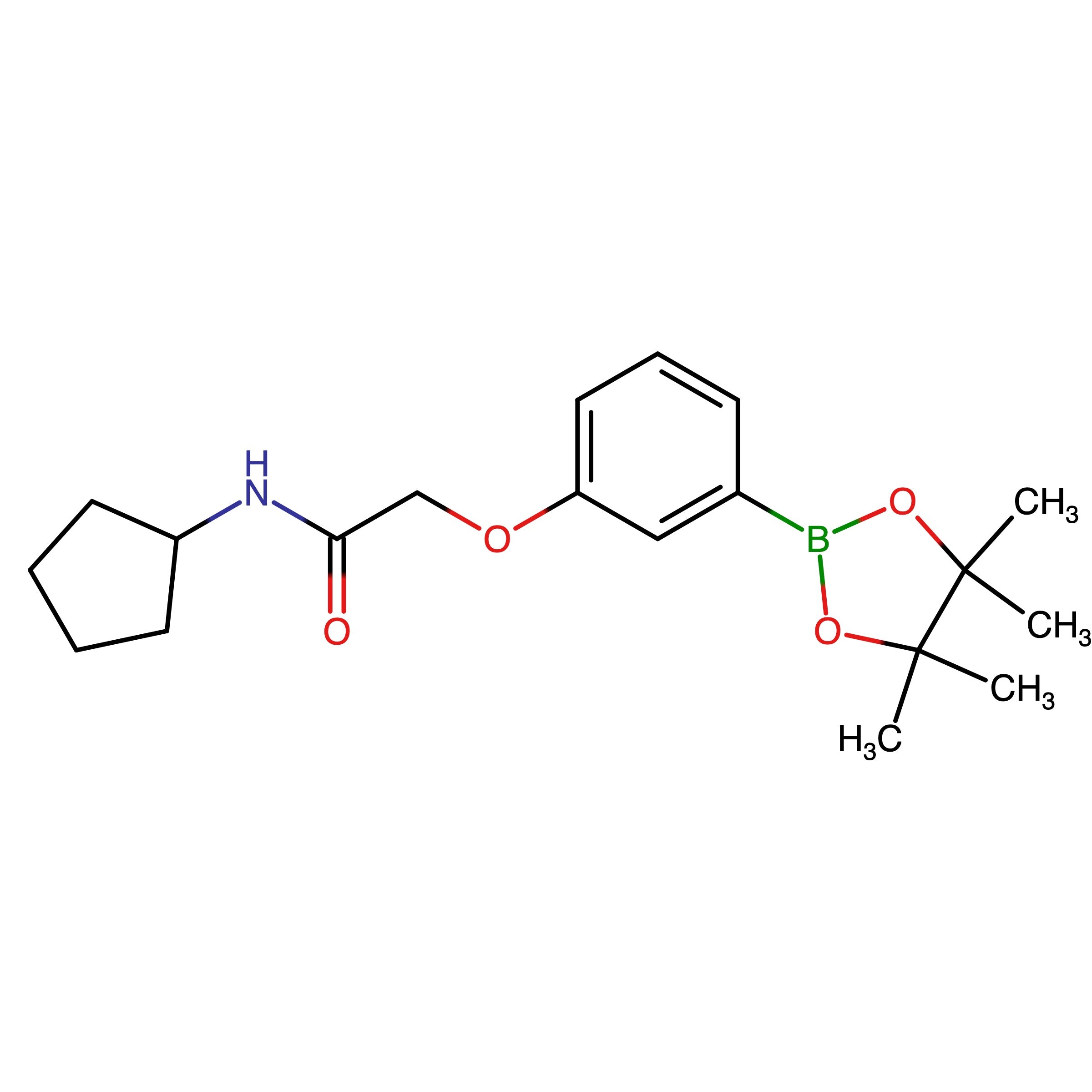 CAS 2056919-34-5 | N-Cyclopentyl-2-[3-(4,4,5,5-tetramethyl-1,3,2-dioxaborolan-2-yl)phenoxy]acetamide | MFCD31916425