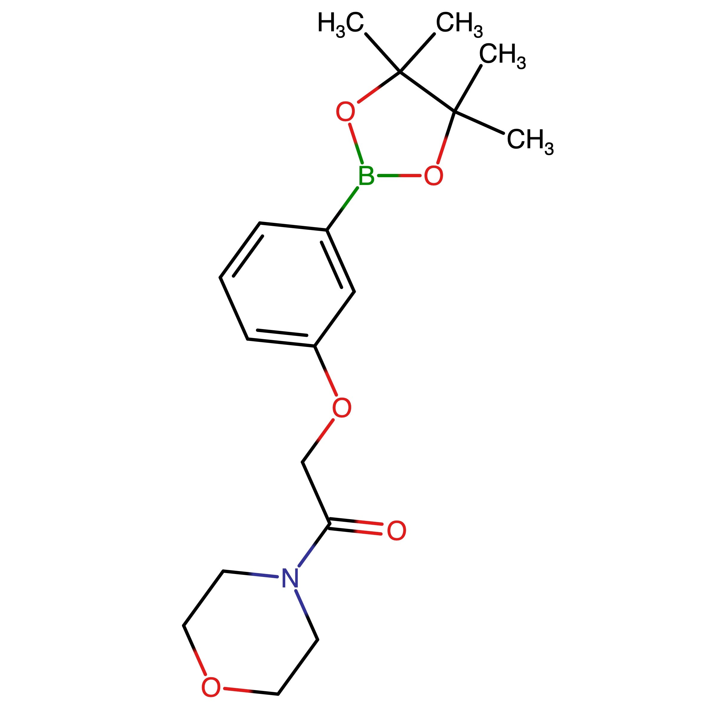 CAS 2057448-28-7 | 1-Morpholino-2-(3-(4,4,5,5-tetramethyl-1,3,2-dioxaborolan-2-yl)phenoxy)ethanone | MFCD31916116