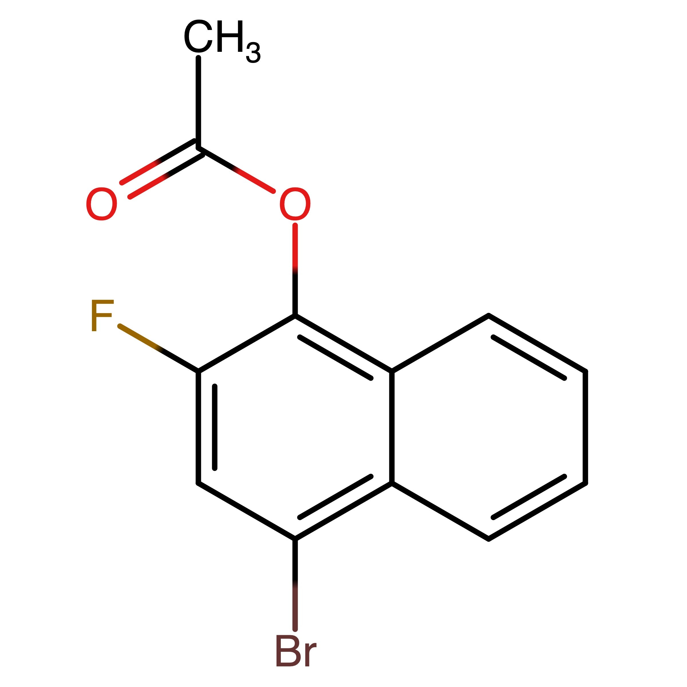 CAS 2629318-83-6 | 4-Bromo-2-fluoronaphthalen-1-yl acetate