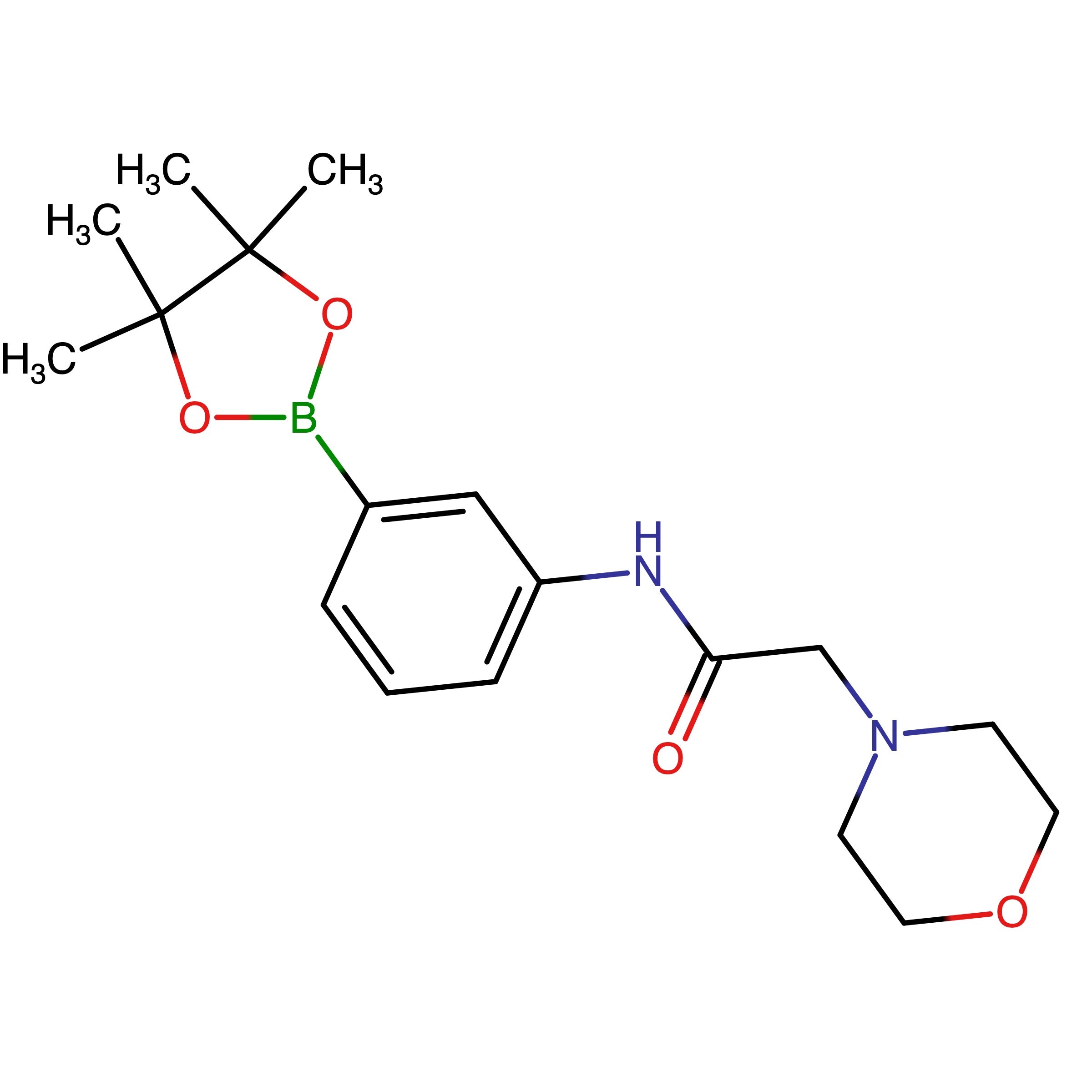 CAS 1059171-55-9 | 2-Morpholino-N-(3-(4,4,5,5-tetramethyl-1,3,2-dioxaborolan-2-yl)phenyl)acetamide | MFCD31916428