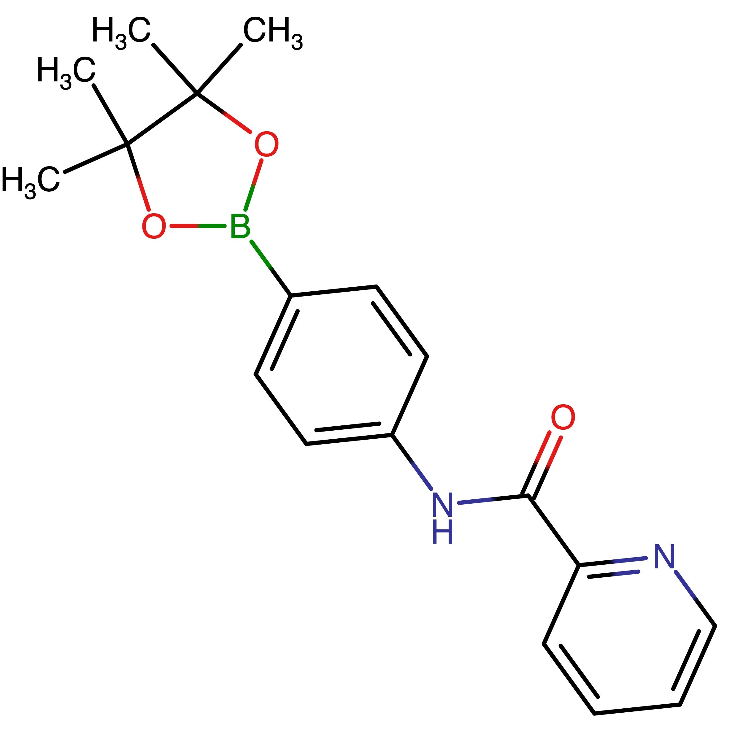 CAS 1542209-30-2 | N-(4-(4,4,5,5-Tetramethyl-1,3,2-dioxaborolan-2-yl)phenyl)picolinamide | MFCD31916430