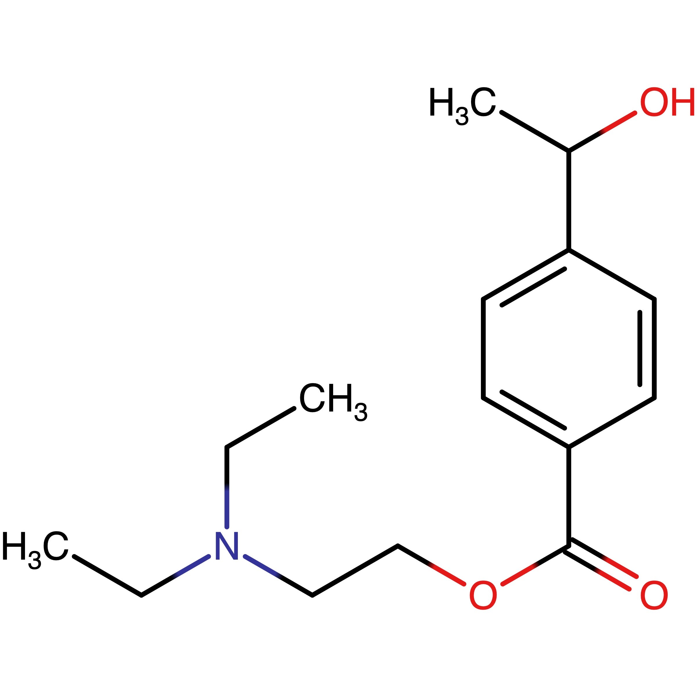 CAS 2250115-96-7 | 2-(Diethylamino)ethyl 4-(1-hydroxyethyl)benzoate
