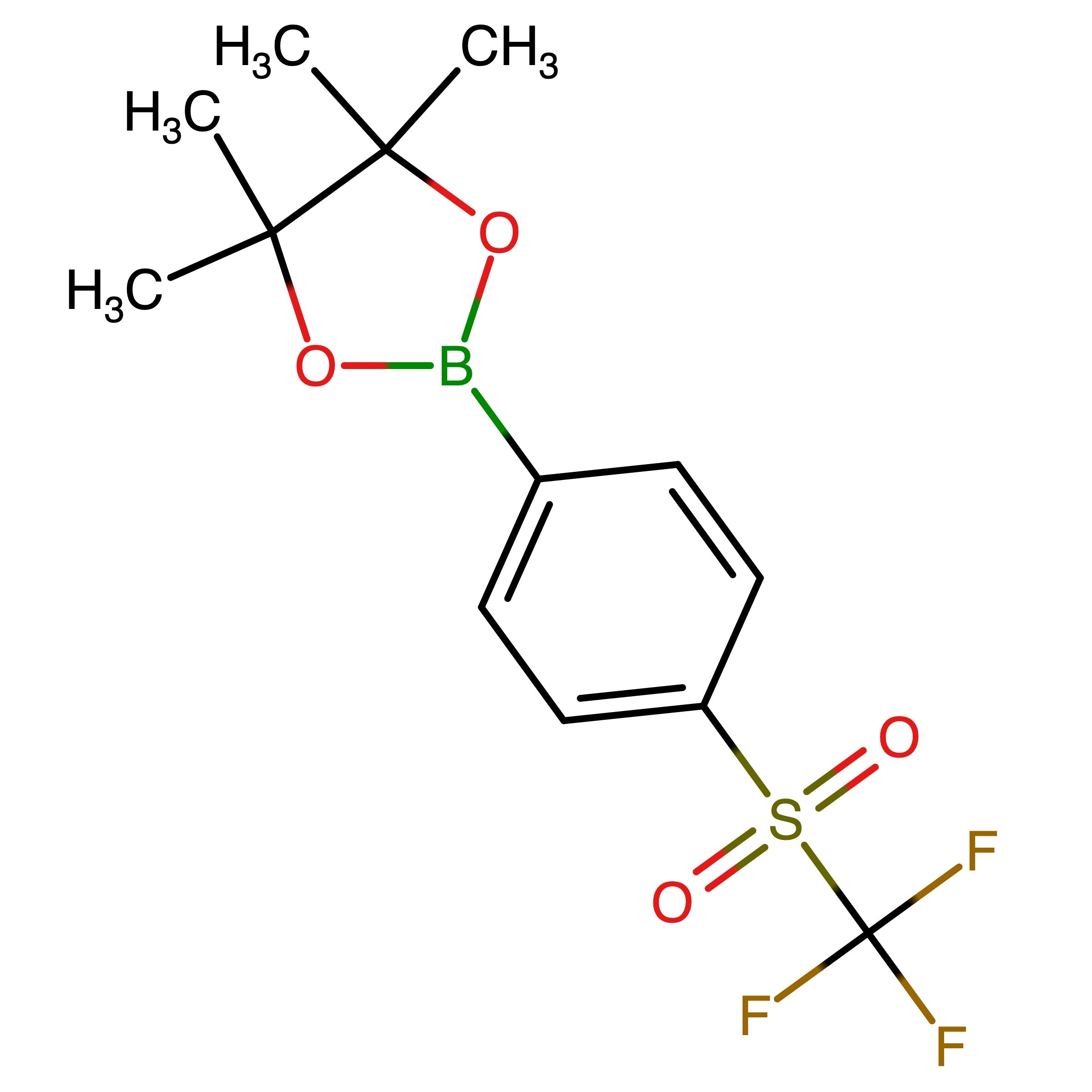 CAS 648904-89-6 | 4,4,5,5-Tetramethyl-2-[4-[(trifluoromethyl)sulfonyl]phenyl]-1,3,2-dioxaborolane | MFCD28969495