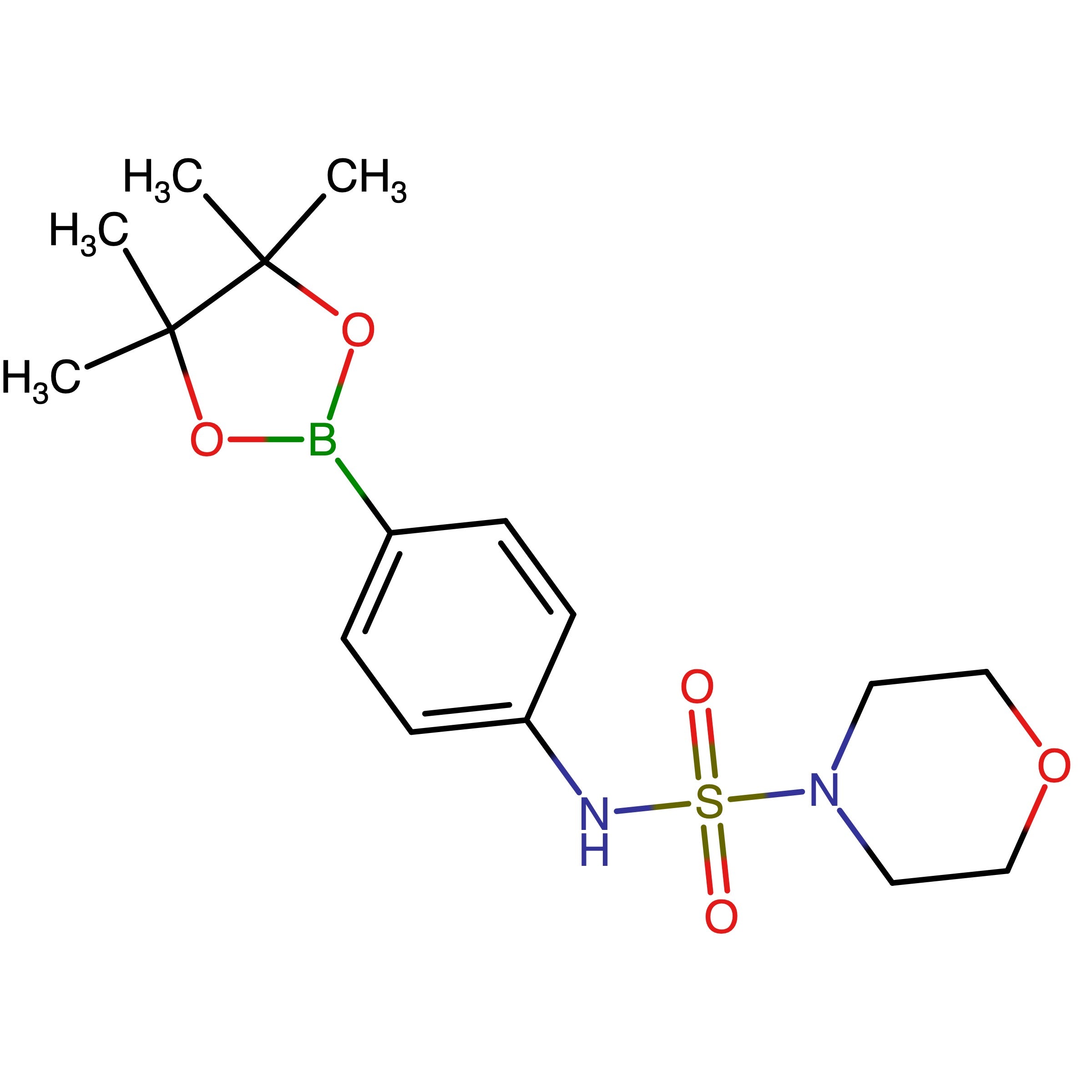 CAS 914606-94-3 | N-(4-(4,4,5,5-Tetramethyl-1,3,2-dioxaborolan-2-yl)phenyl)morpholine-4-sulfonamide | MFCD31916433