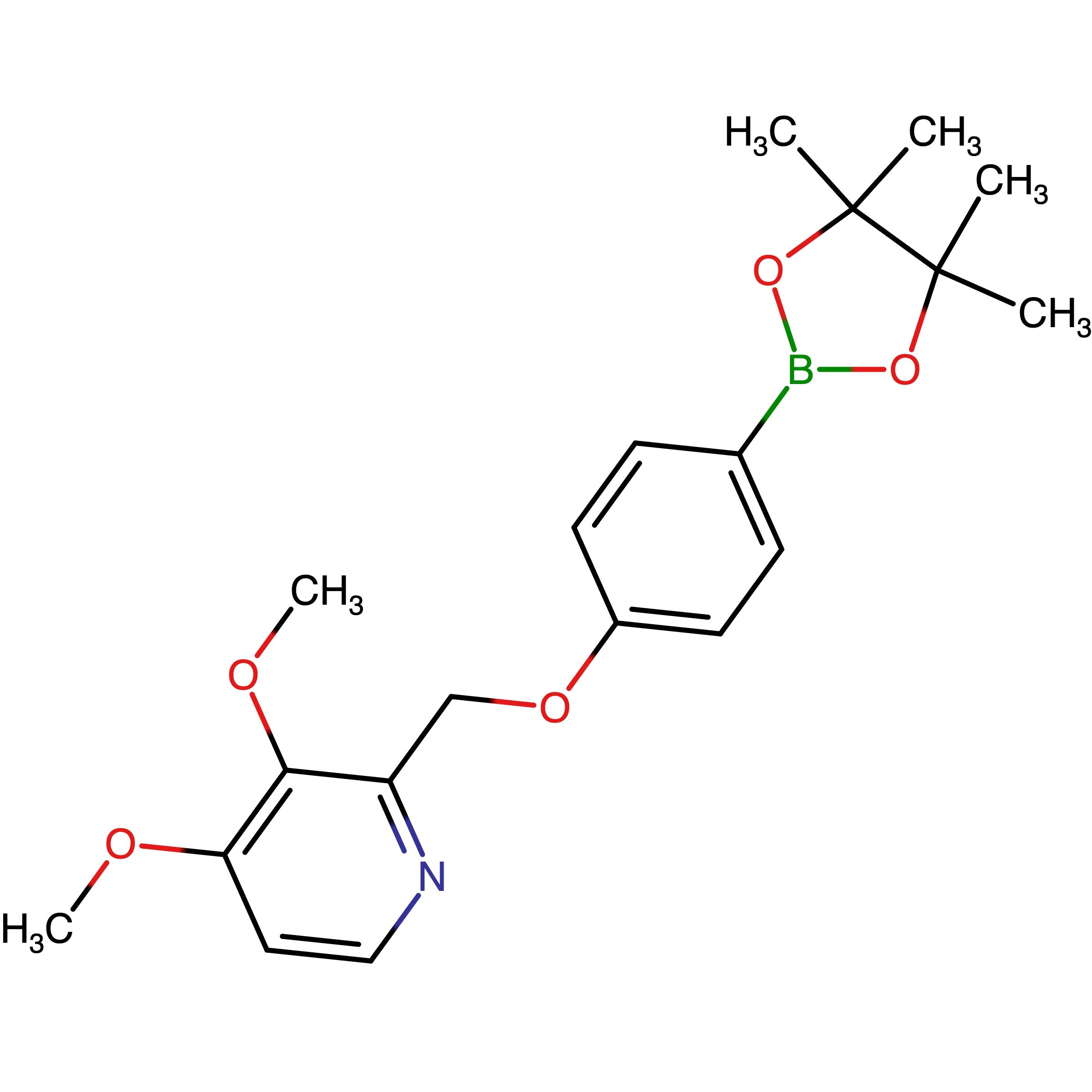 CAS 1300645-77-5 | 3,4-Dimethoxy-2-[[4-(4,4,5,5-tetramethyl-1,3,2-dioxaborolan-2-yl)phenoxy]methyl]pyridine | MFCD31916437