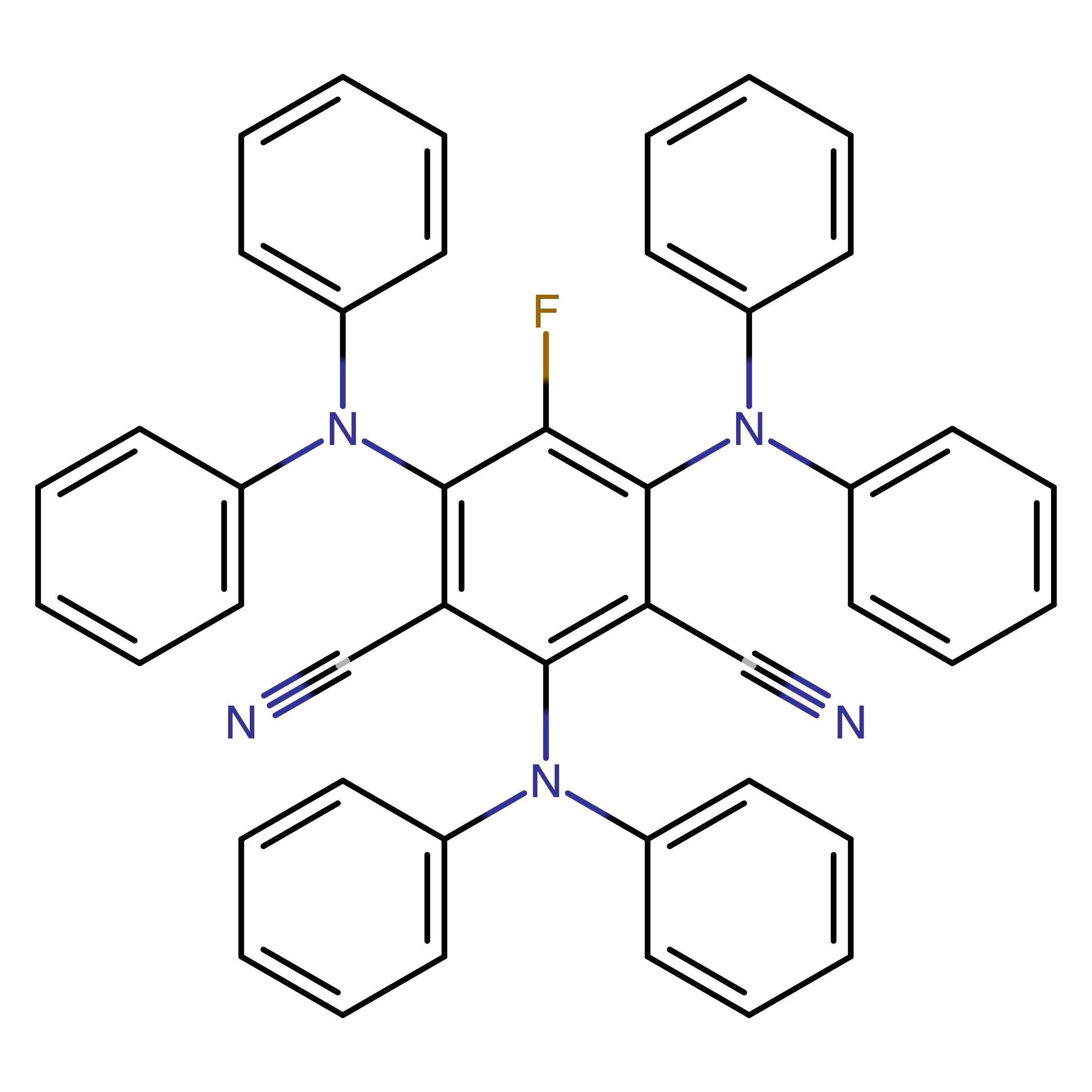 CAS 2260543-73-3 | 2,4,6-Tris(diphenylamino)-5-fluoroisophthalonitrile | MFCD32062492