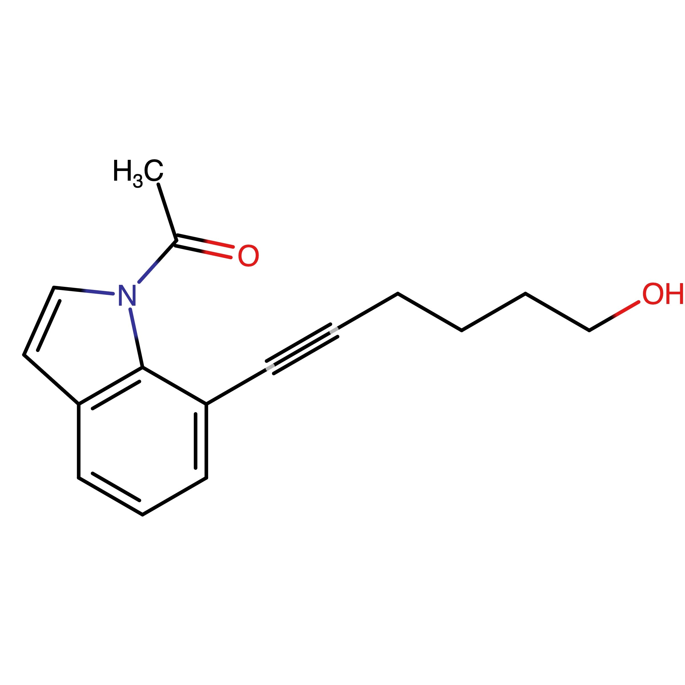 CAS 2162130-09-6 | 1-(7-(6-Hydroxyhex-1-yn-1-yl)-1H-indol-1-yl)ethan-1-one