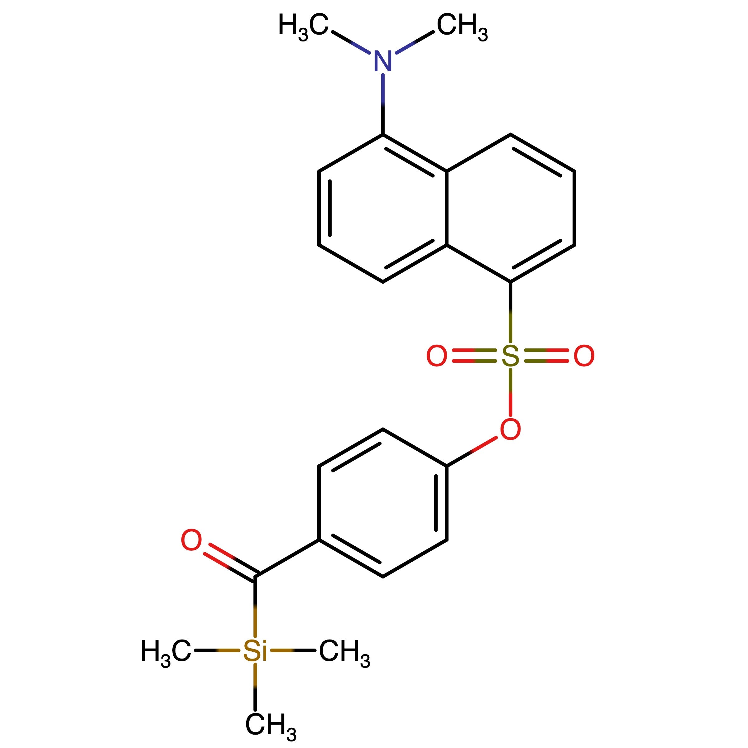 CAS 2730898-25-4 | 4-((Trimethylsilyl)carbonyl)phenyl 5-(dimethylamino)naphthalene-1-sulfonate