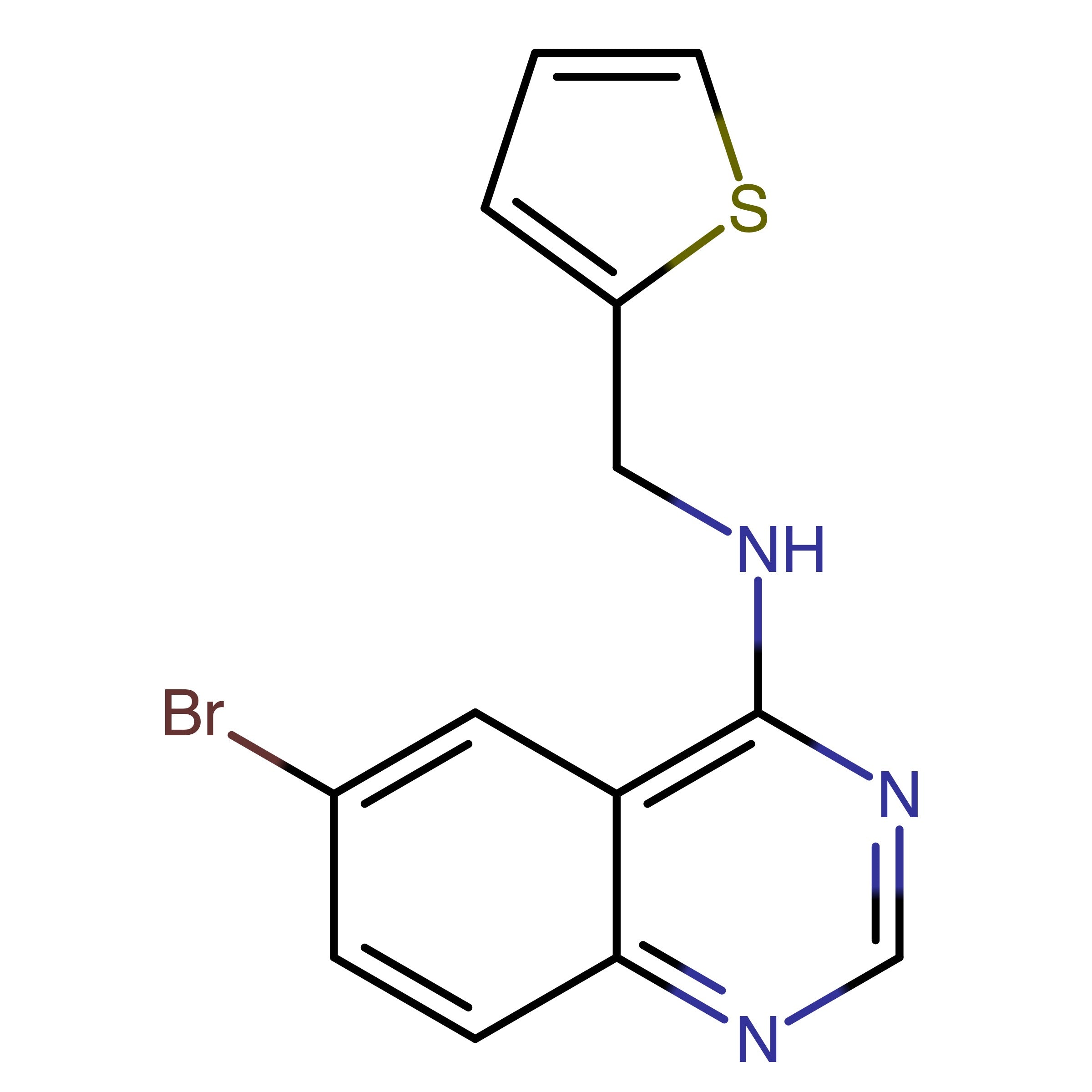 CAS 1225440-72-1 | 6-Bromo-N-(thiophen-2-ylmethyl)quinazolin-4-amine