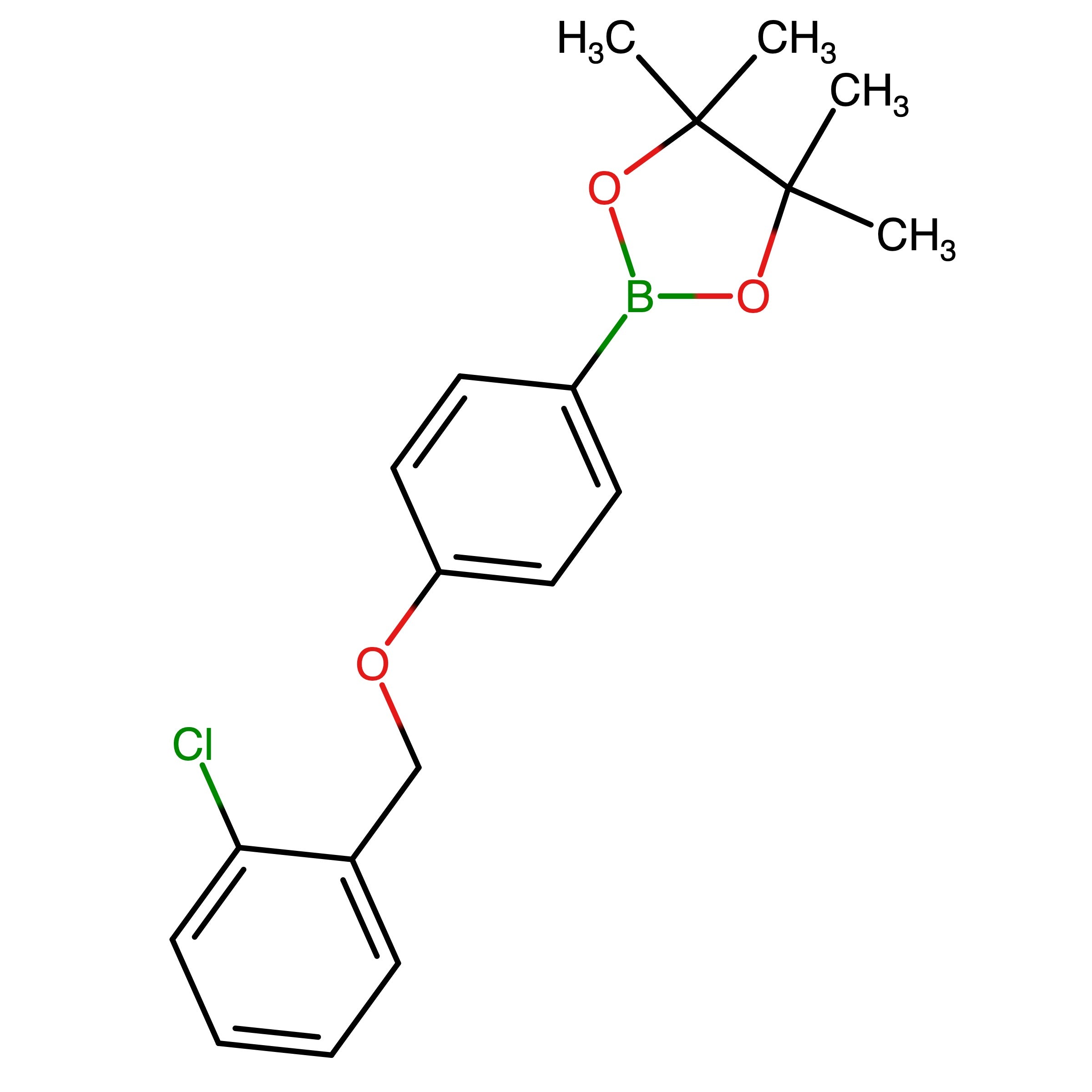 CAS 854371-84-9 | 2-[4-[(2-Chlorophenyl)methoxy]phenyl]-4,4,5,5-tetramethyl-1,3,2-dioxaborolane | MFCD22494050
